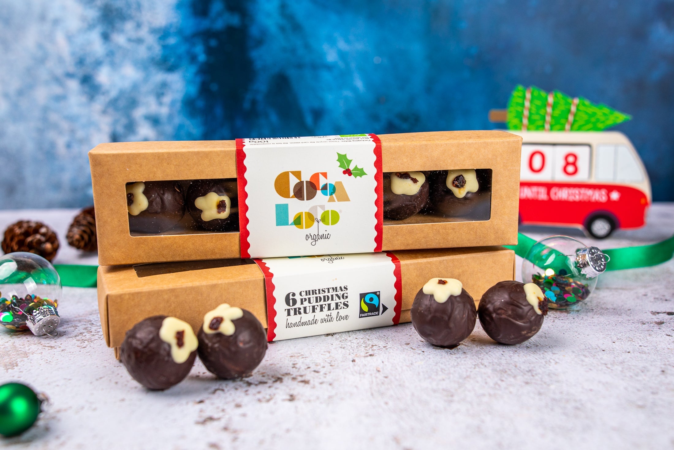 white and milk chocolate penguins on a plate