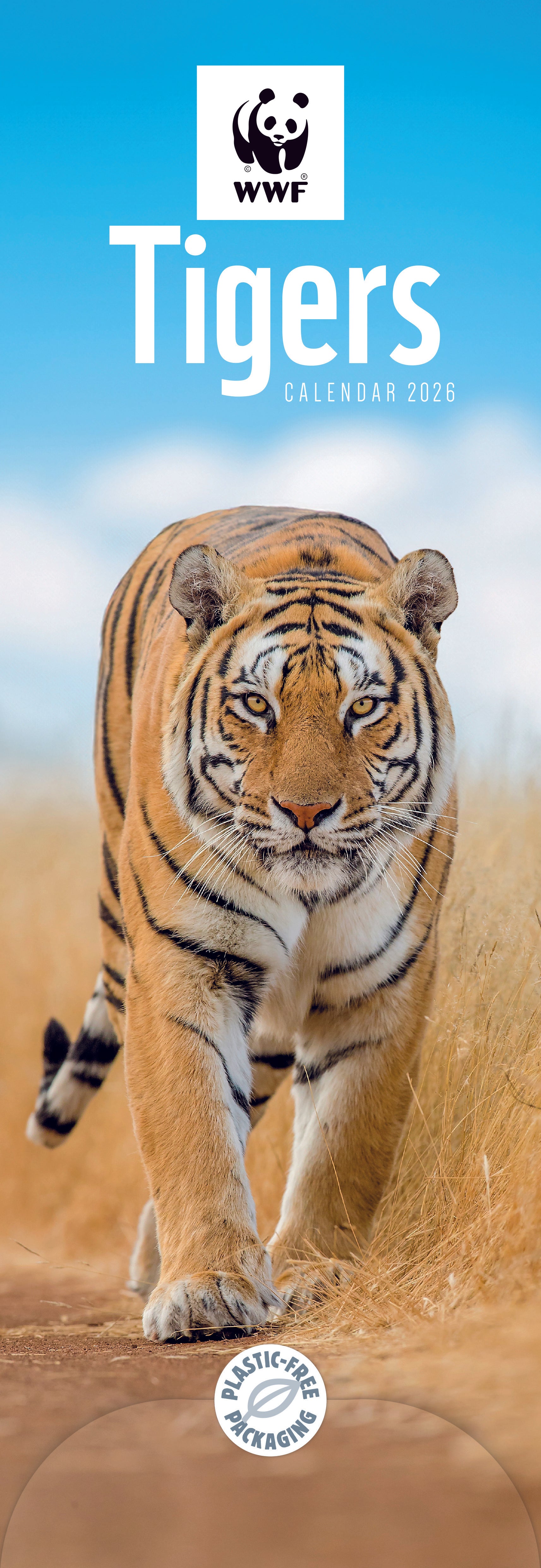 Tiger Slim Calendar 2026