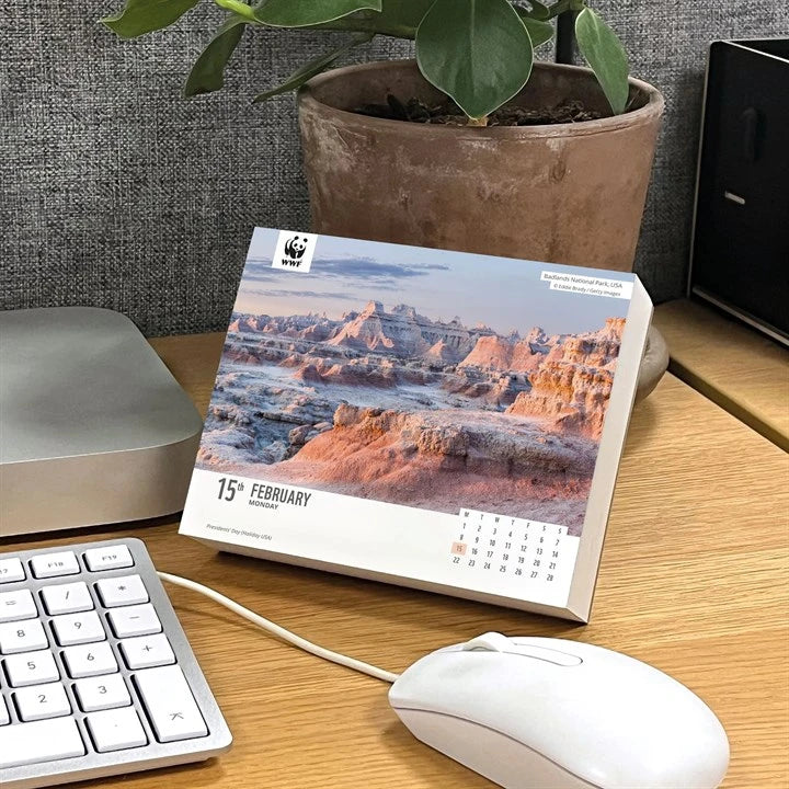 WWF Natural World Desk Calendar 2027