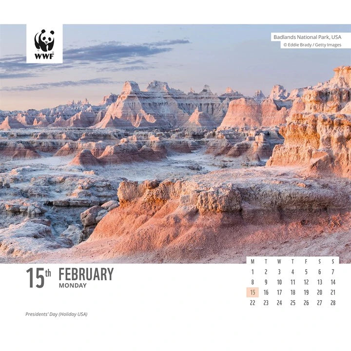 WWF Natural World Desk Calendar 2027