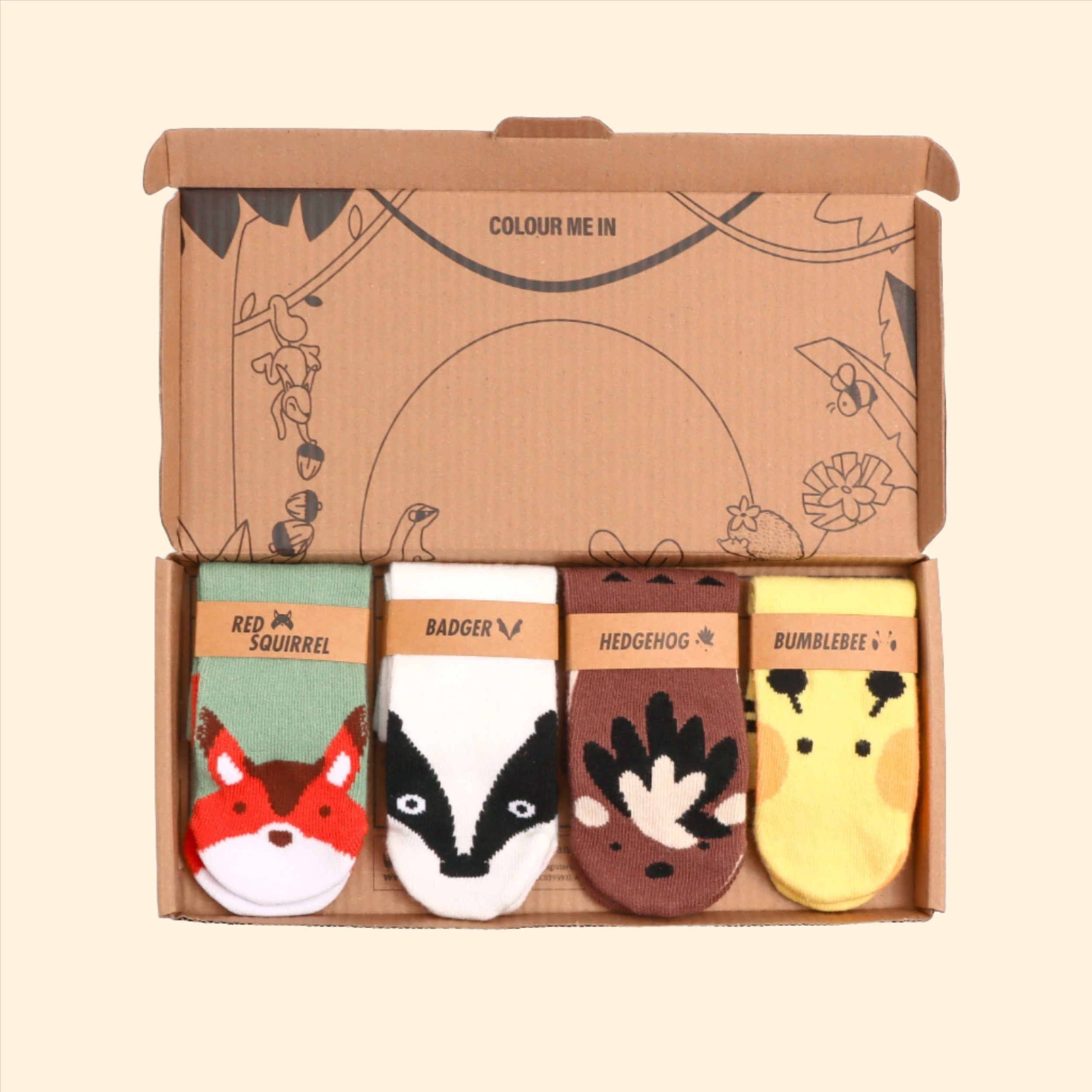 Critically Endangered Baby Socks - UK Nature 4 pack
