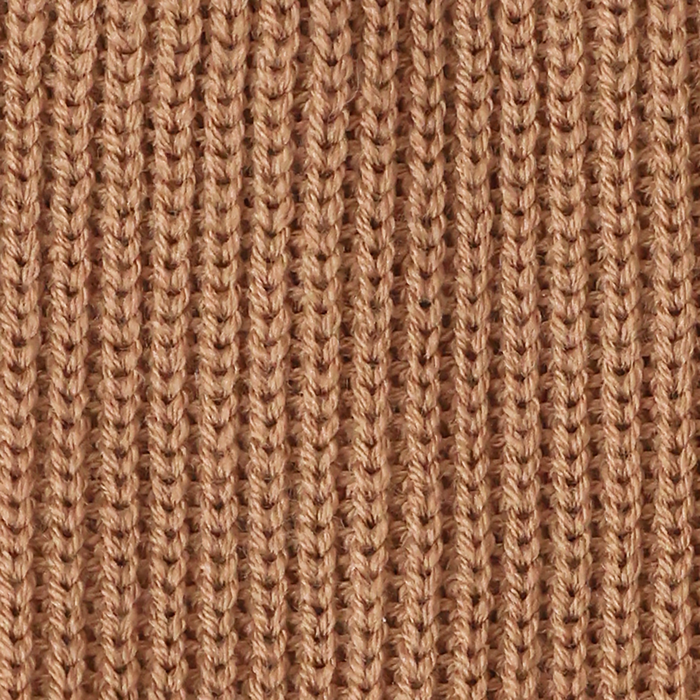 Merino Wool Panda Beanie Hat - Camel