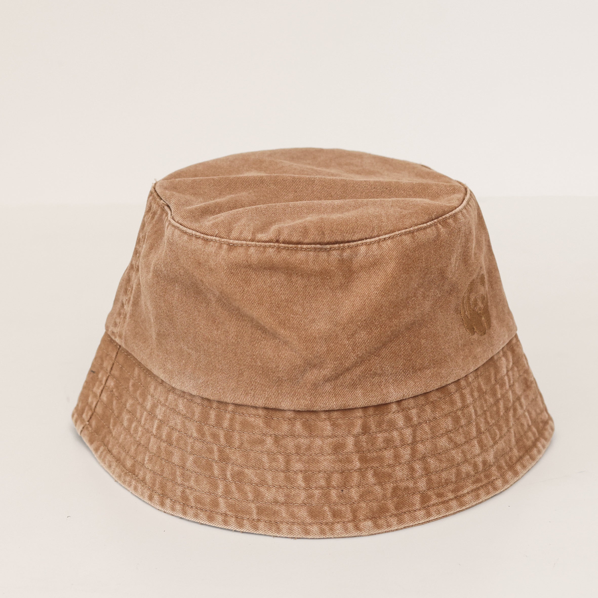 WWF Washed Effect Bucket Hat - Camel