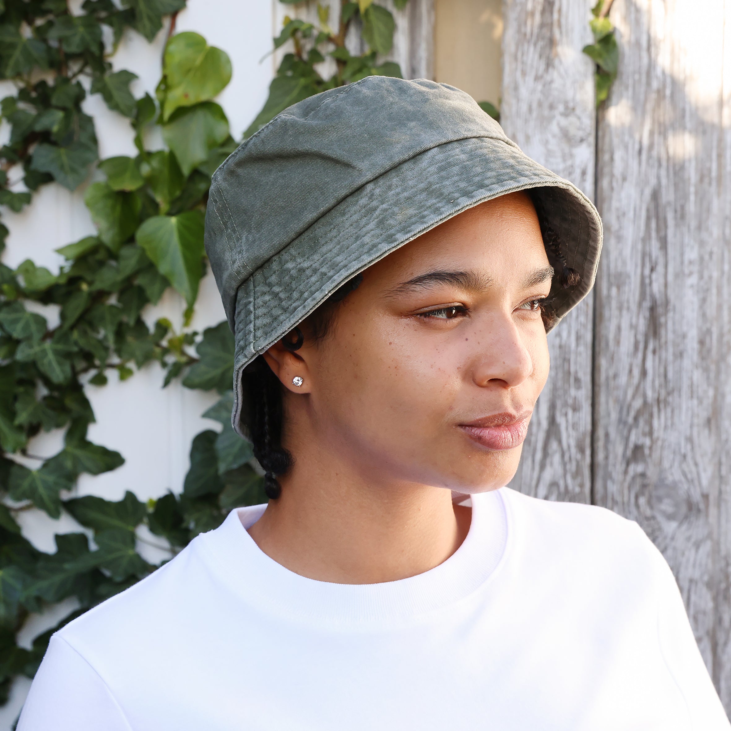 WWF Washed Effect Bucket Hat - Khaki