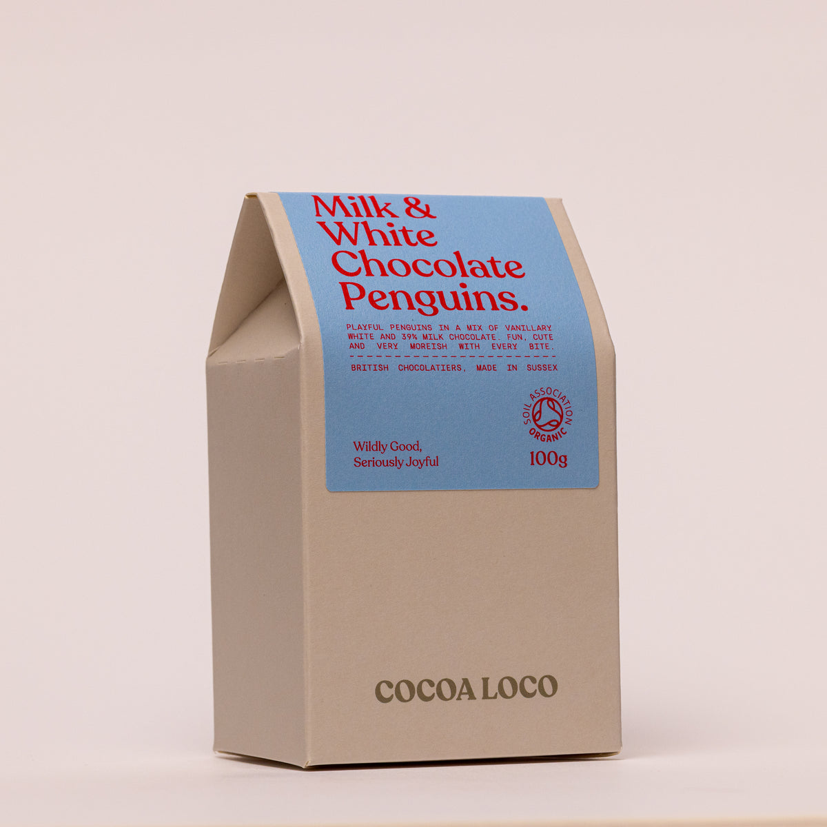 Organic White and Milk Chocolate Penguins 100g