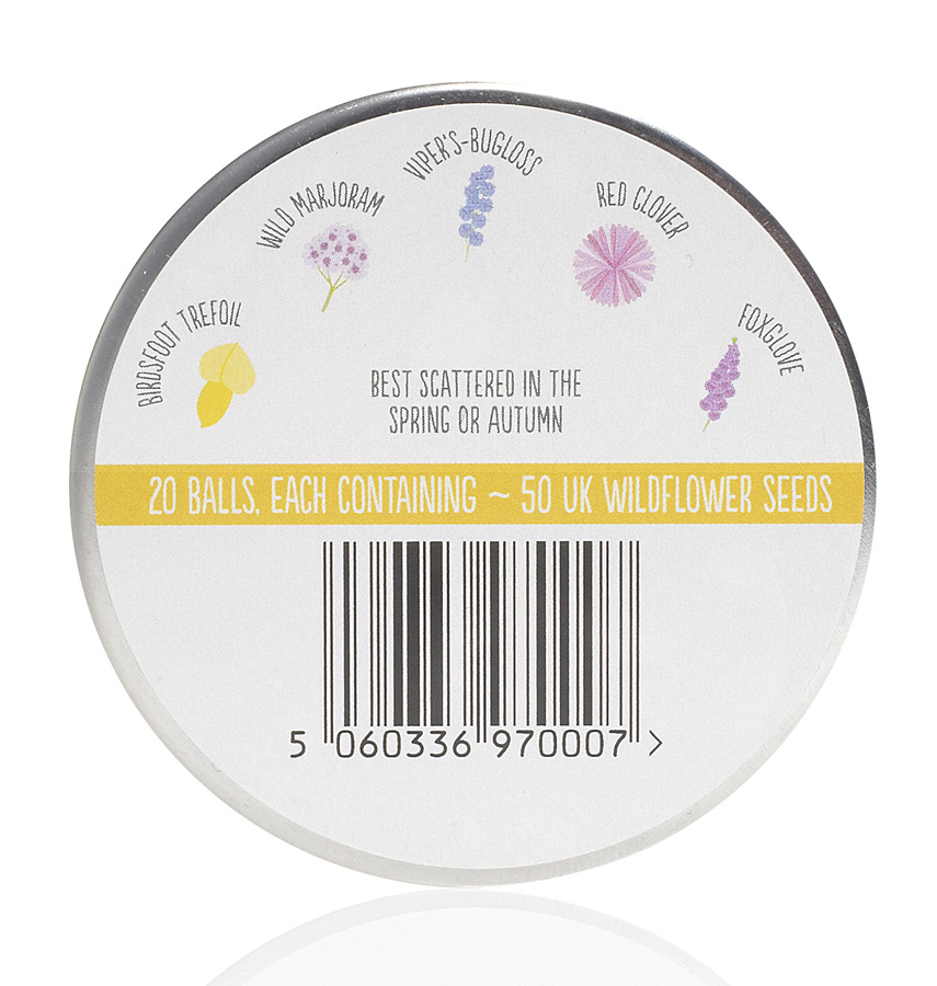 Limited Edition Christmas Seedball Wildflower Tin