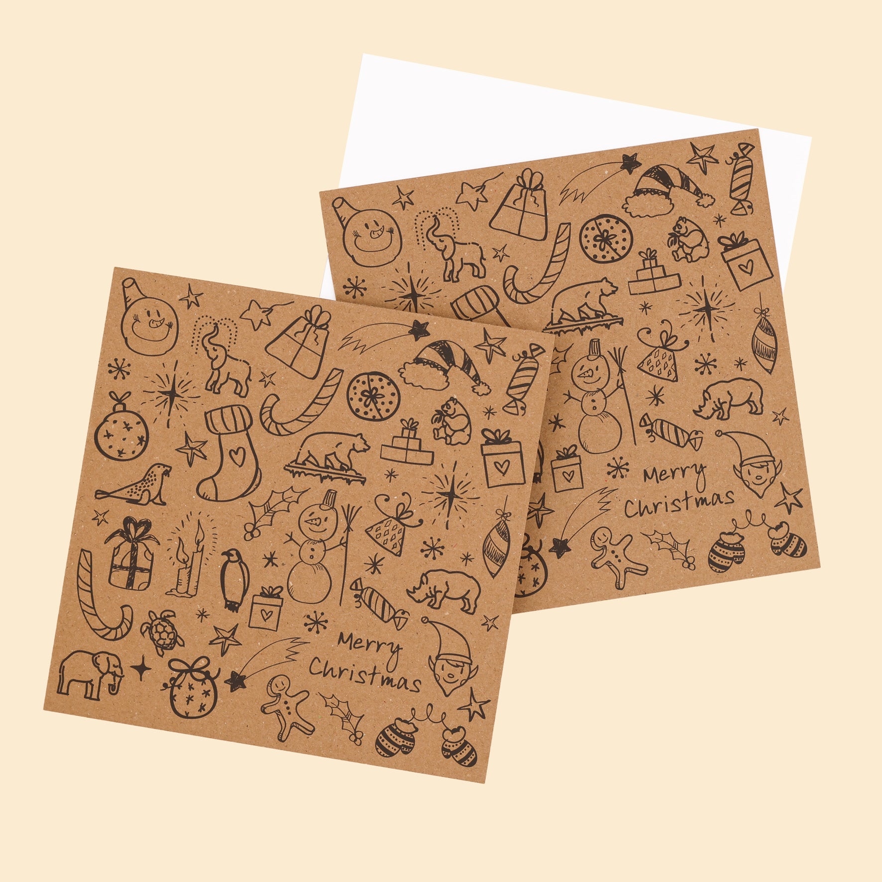 Colour in Christmas Cards (10 pack)