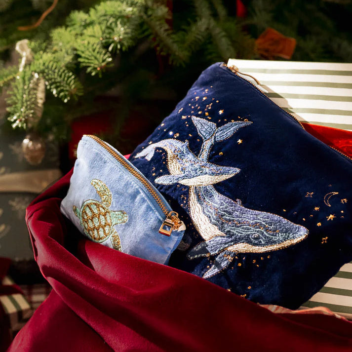 Mystical Whale Everyday Pouch - Navy