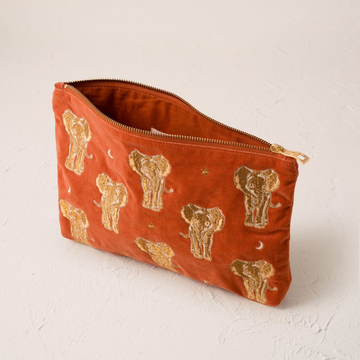 Golden Elephants Everyday Pouch