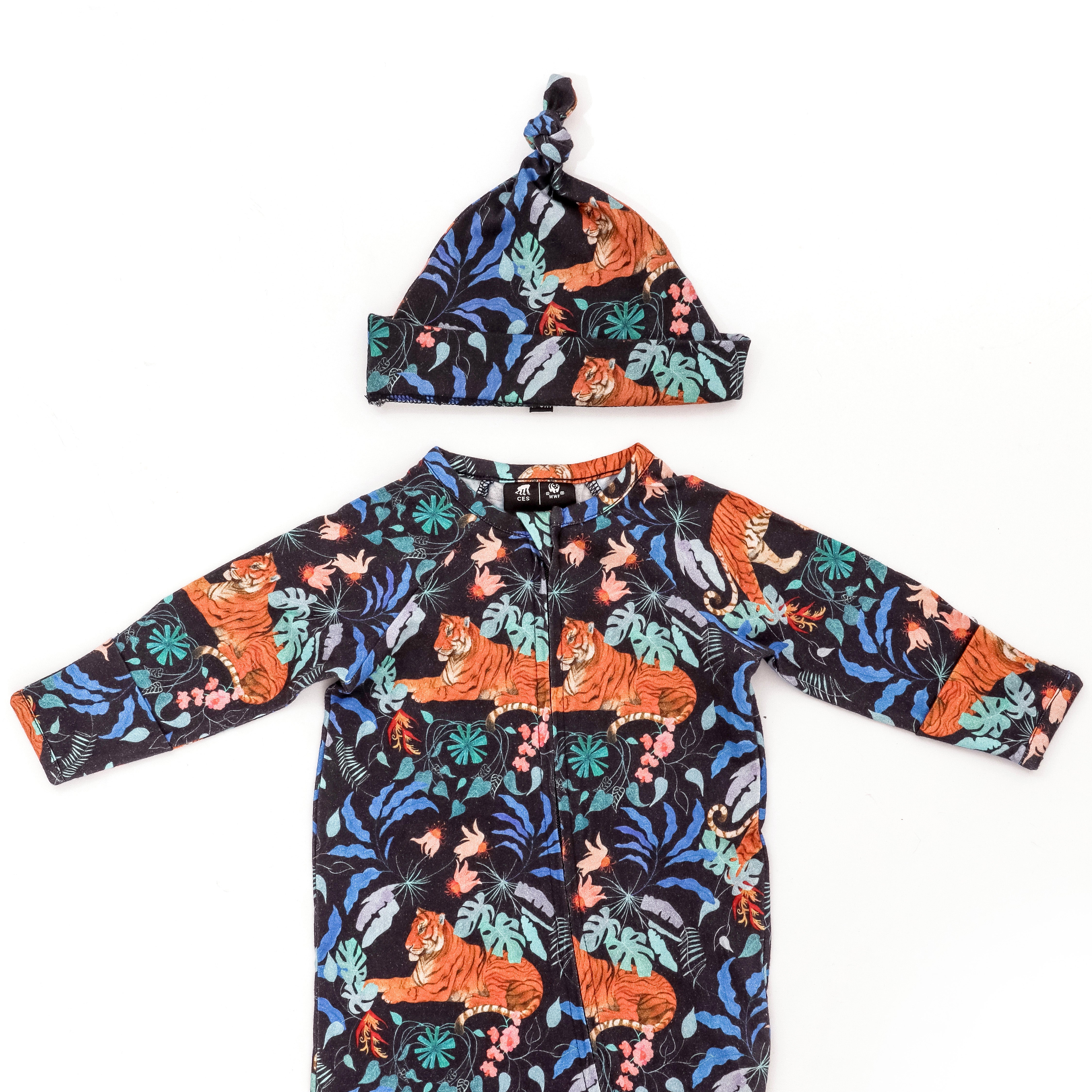 Critically Endangered Baby Romper - Tiger