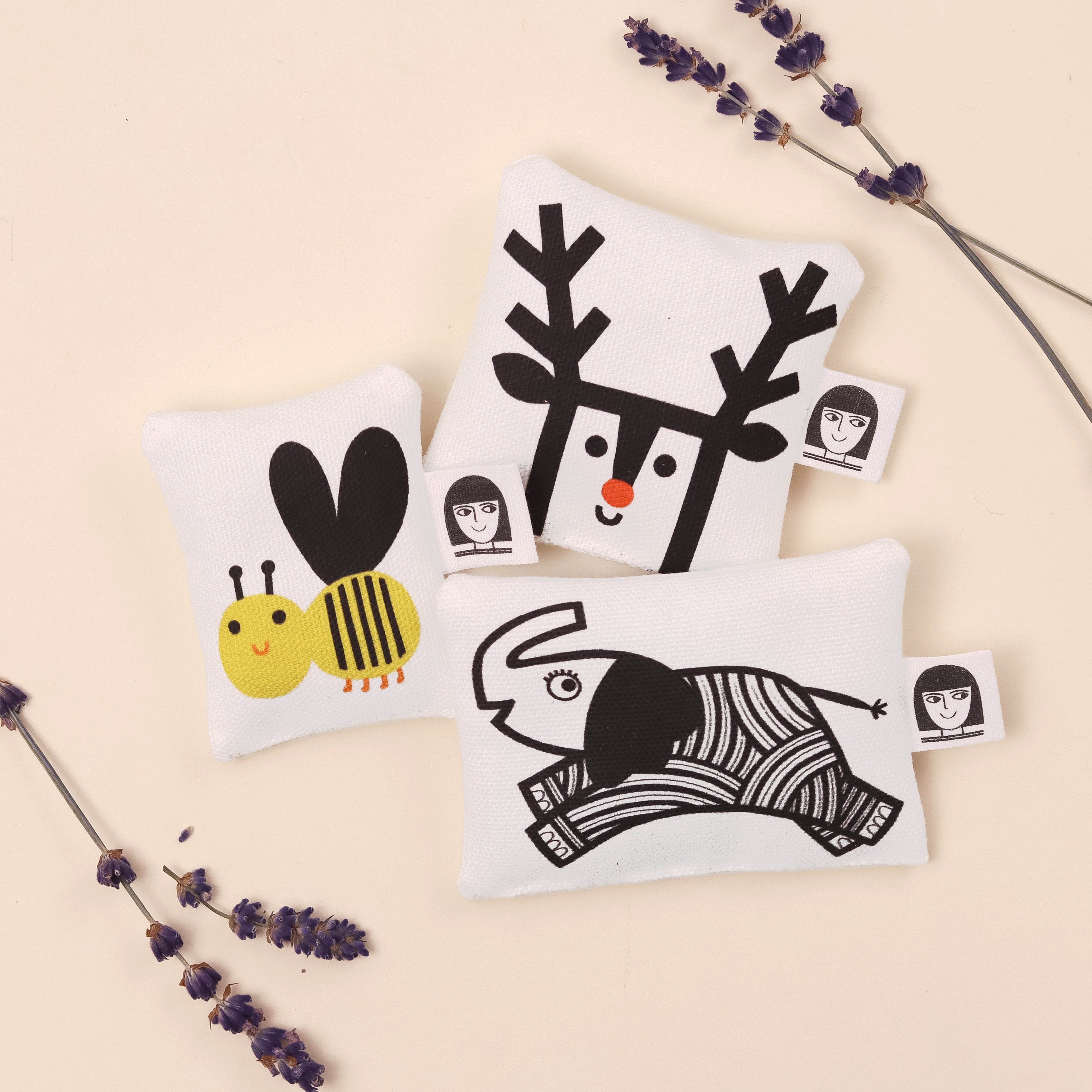 Jane Foster Lavender Bag - Happy Bee