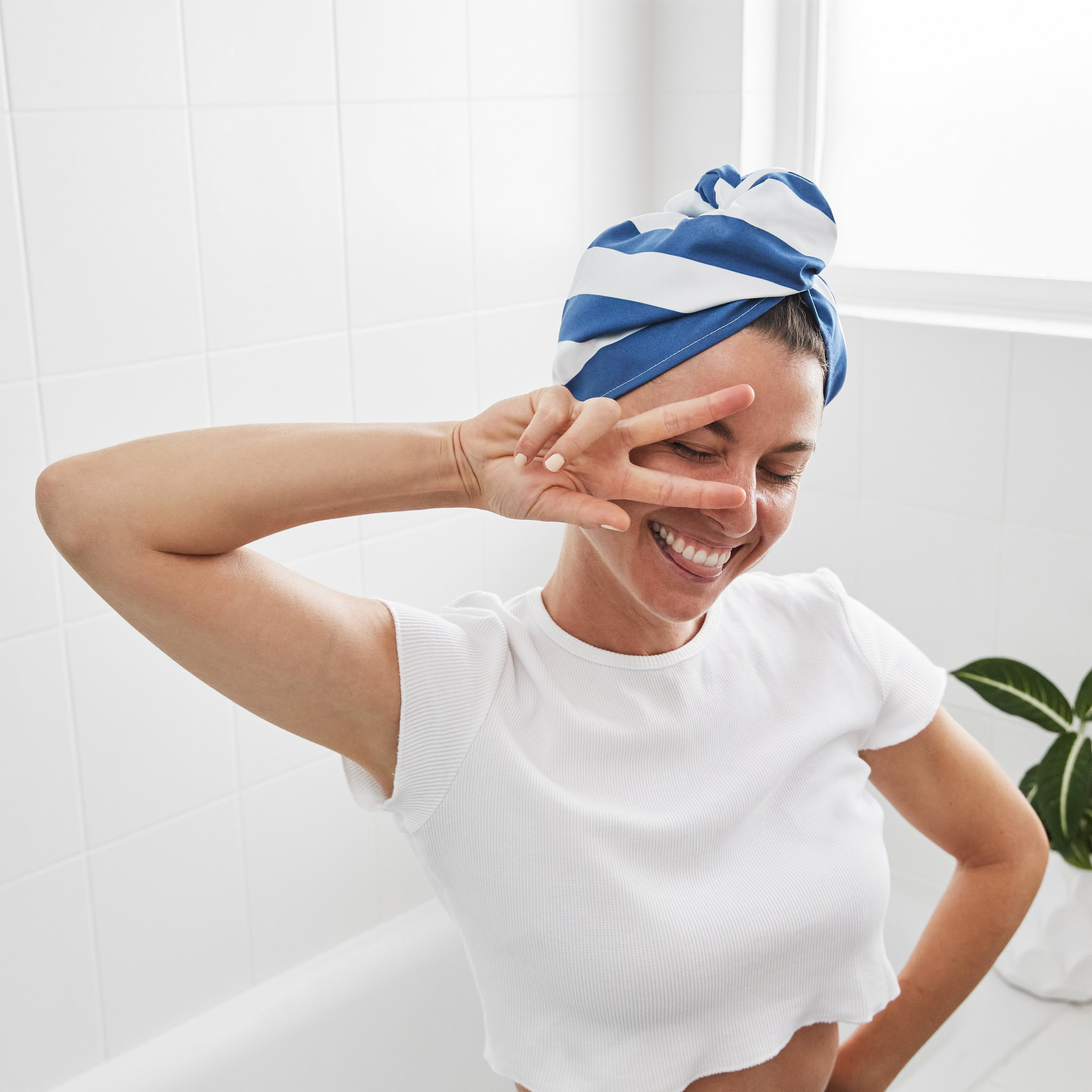 Dock & Bay Hair Wrap - Whitsunday Blue