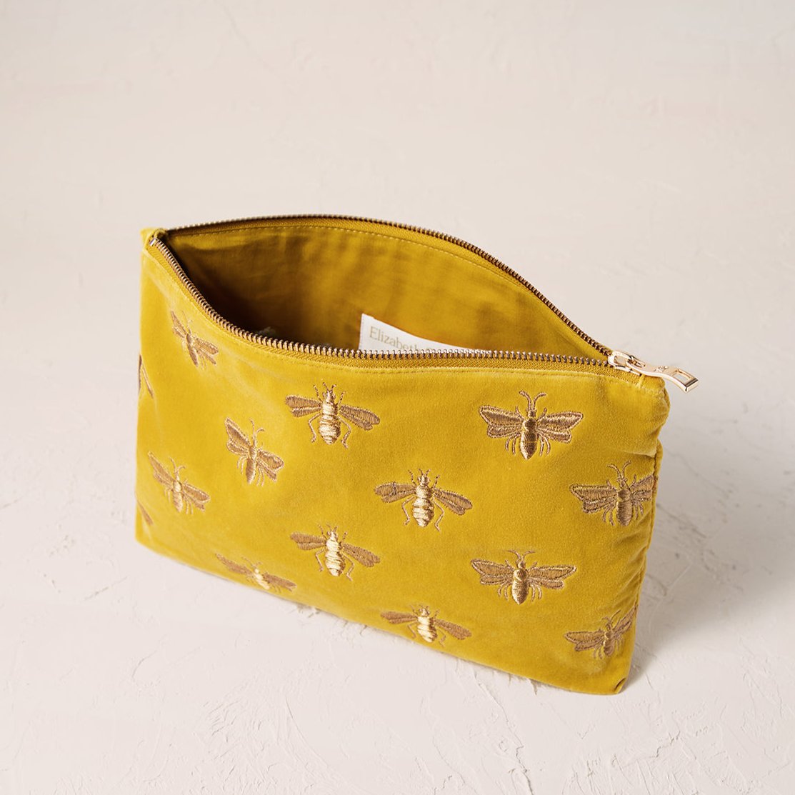 Honey Bee Everyday Pouch - Mustard Yellow