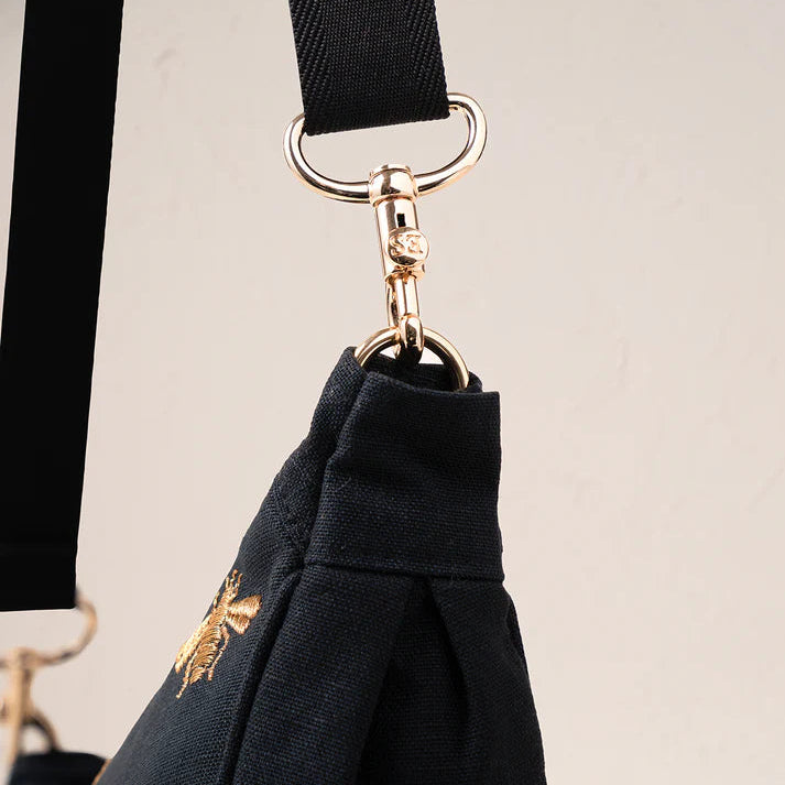 Honey bee Crossbody Sling Bag - Charcoal
