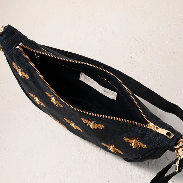 Honey bee Crossbody Sling Bag - Charcoal