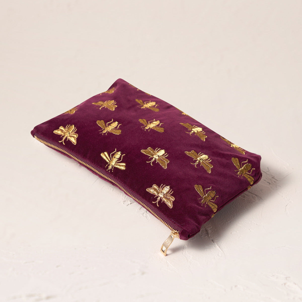 Honey Bee Everyday Pouch - Plum