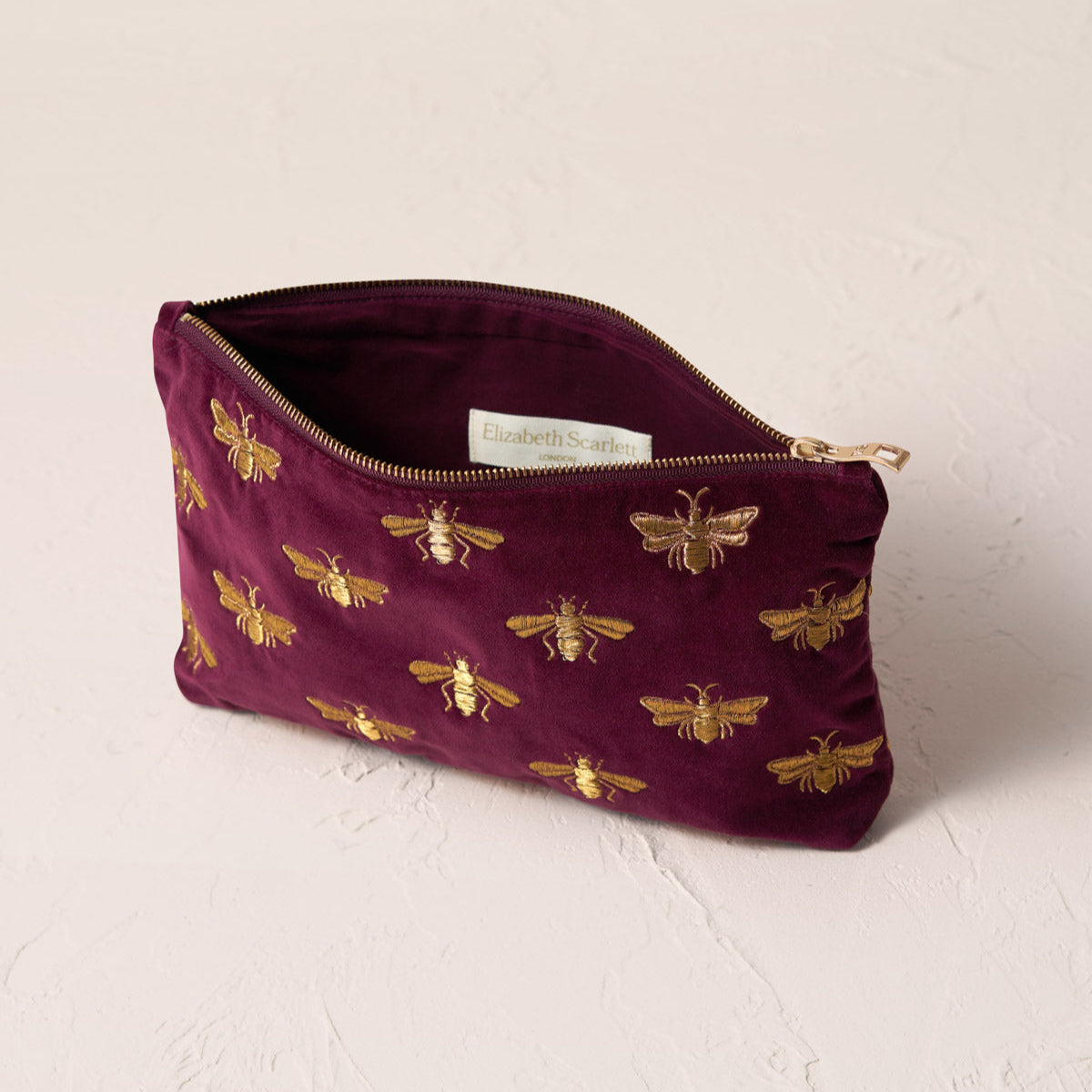 Honey Bee Everyday Pouch - Plum