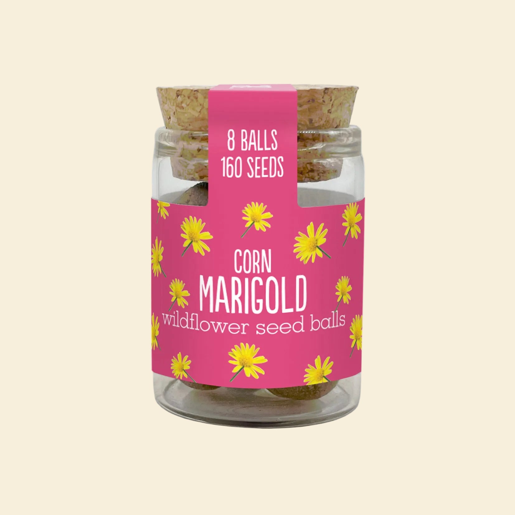 Seedball Wildflower Jar - Corn Marigold