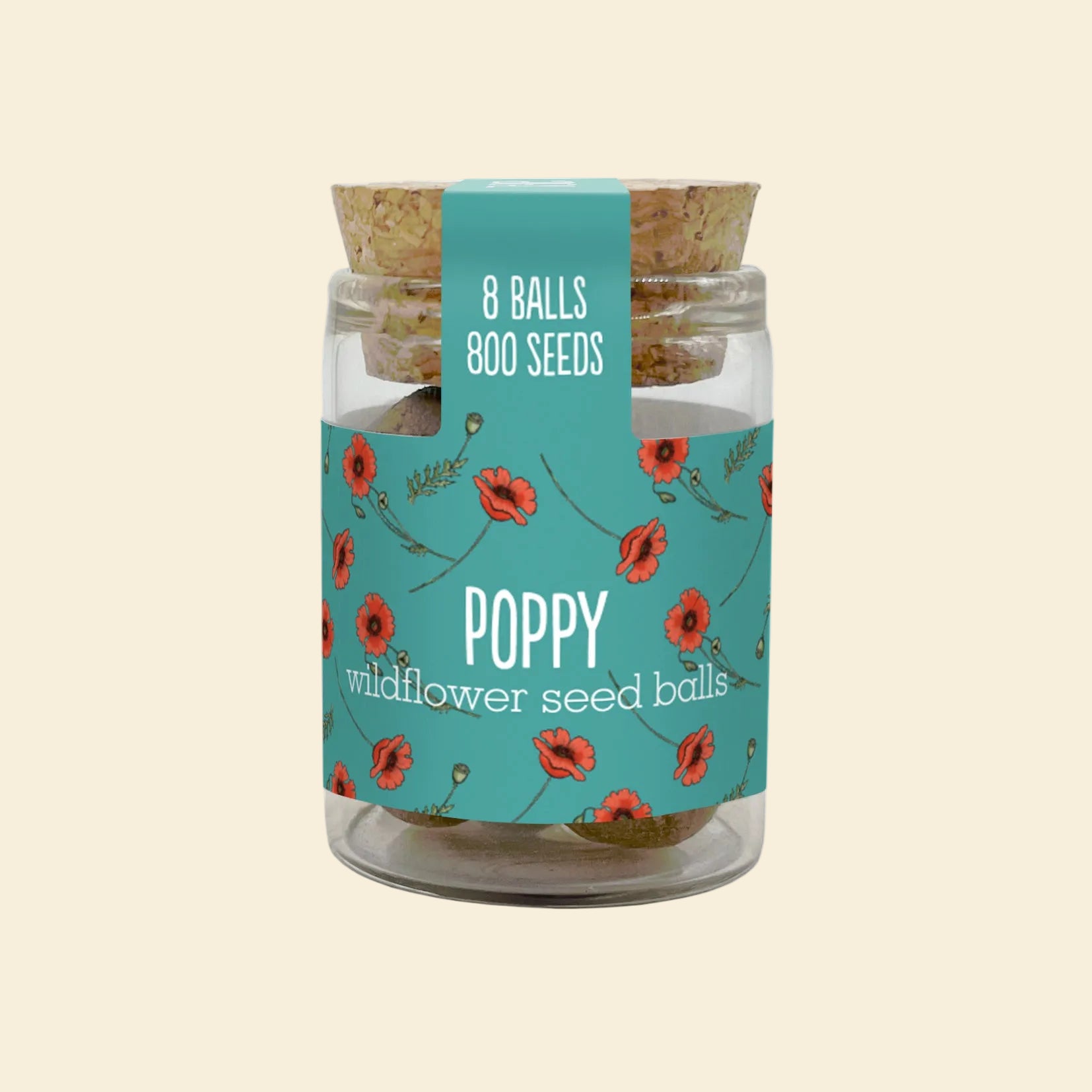 Seedball Wildflower Jar - Poppy