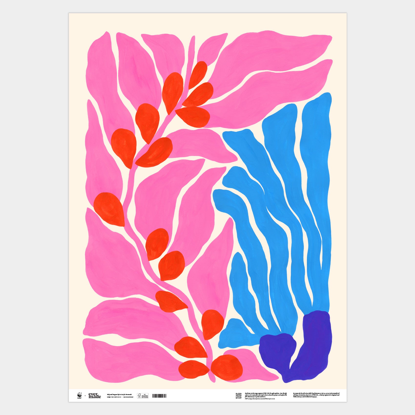 Evermade x Liv Lee - Kelp and Seagrass WWF Luxury Gift Wrap (2 Sheets)