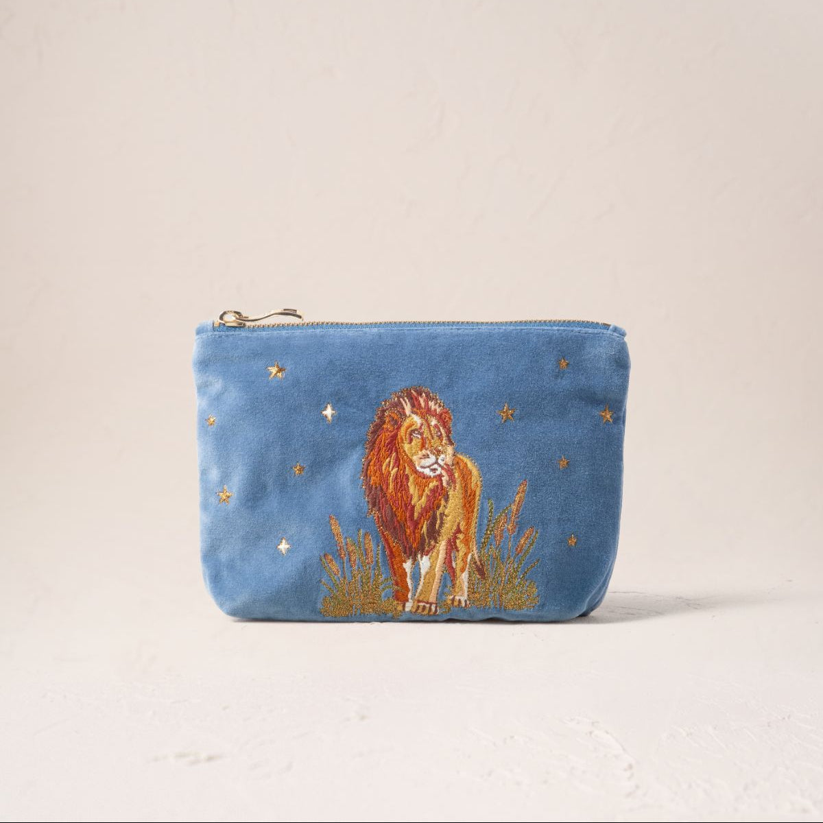 Lion Pride Mini Pouch - Dusky Blue
