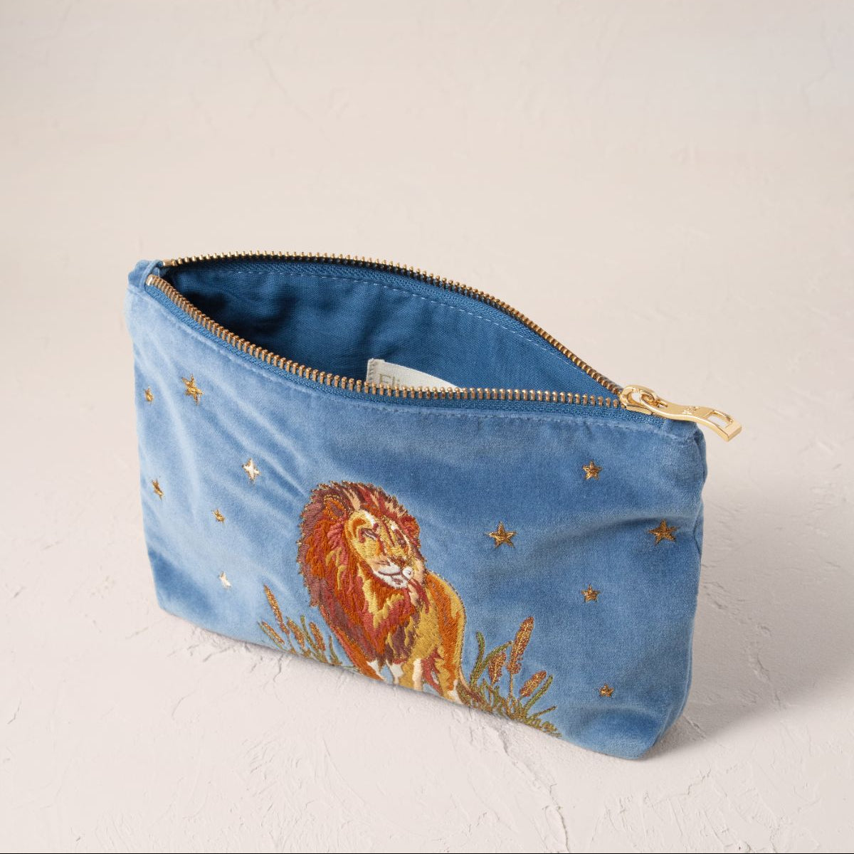 Lion Pride Mini Pouch - Dusky Blue