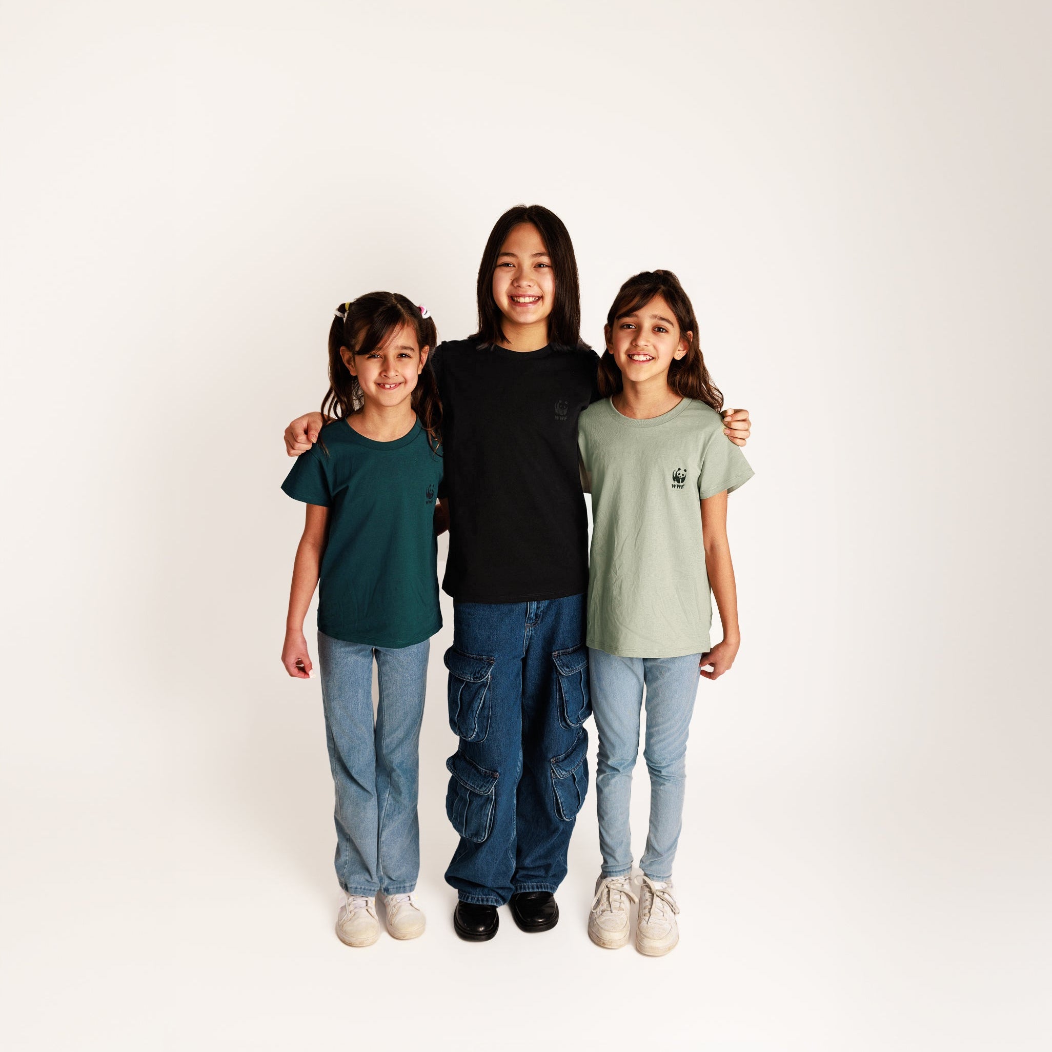 PANGAIA Kids T-shirt - Moss Green