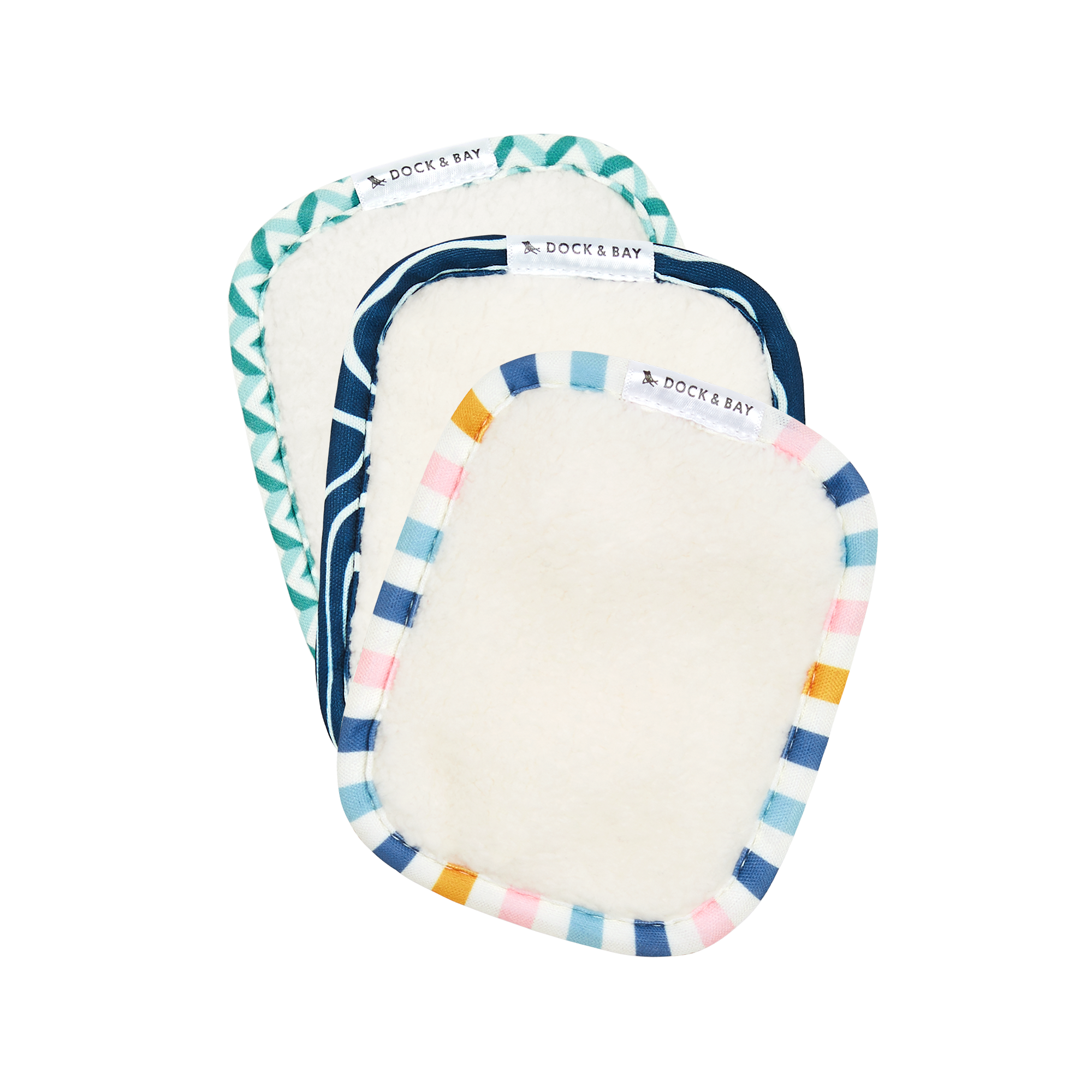 Dock & Bay Reusable Makeup Removers - Geometrics (3 Pack)