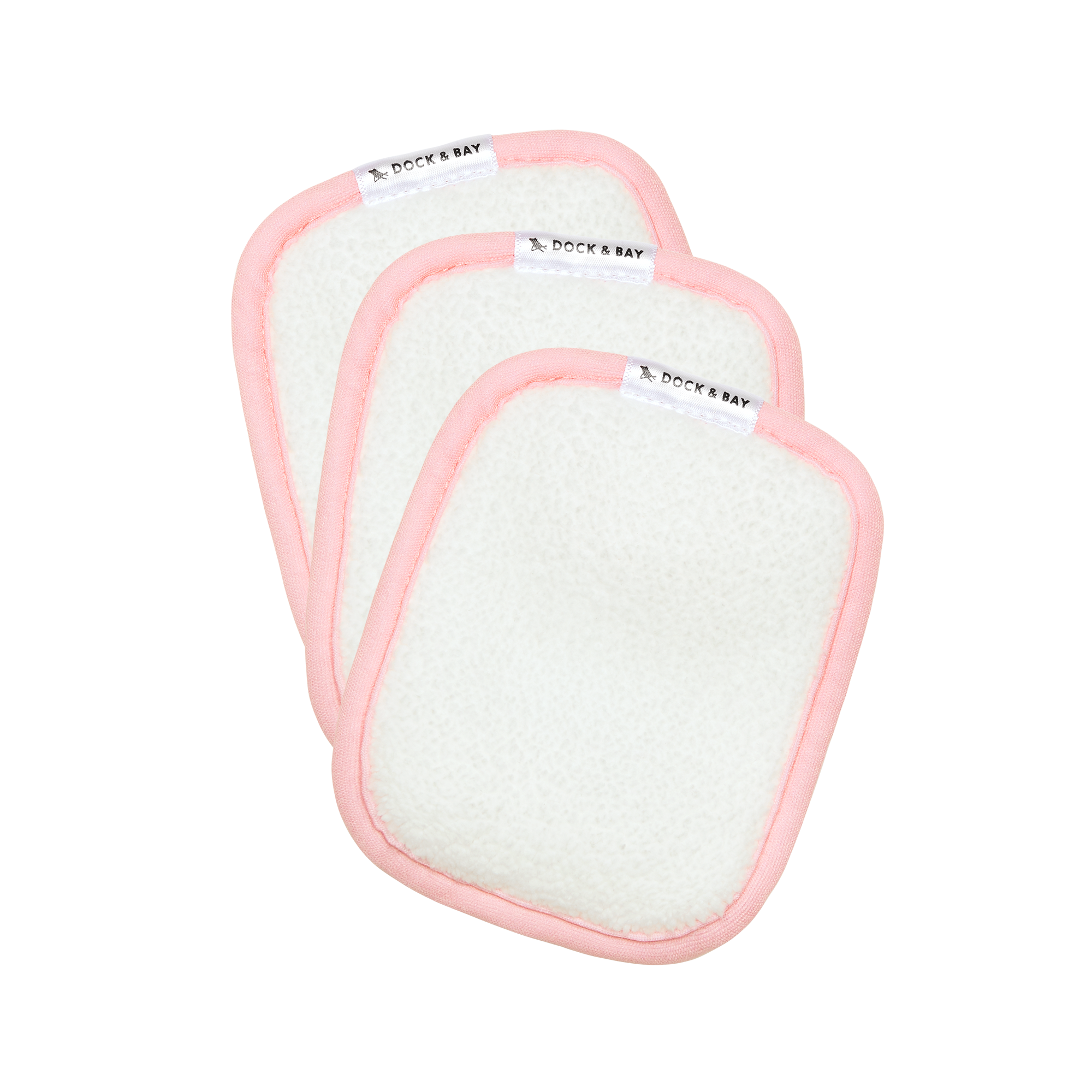 Dock & Bay Reusable Makeup Removers - Malibu Pink (3 Pack)