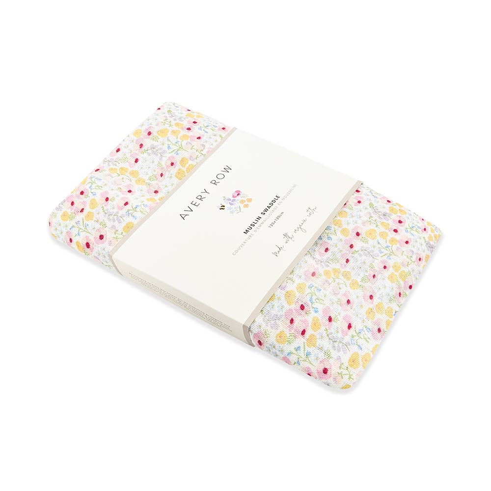Swaddle & Cuddle Gift Set - Wildflower Garden