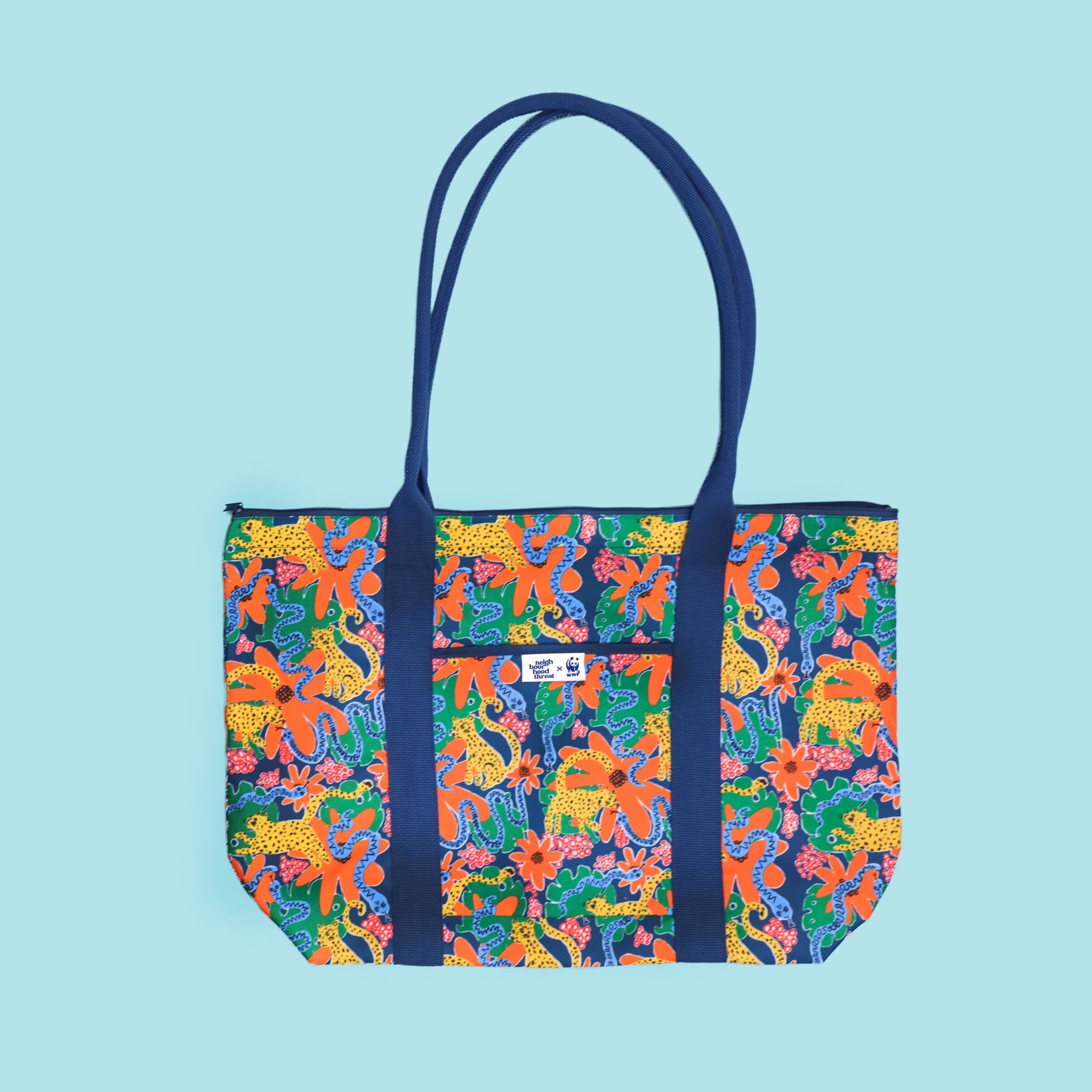 Jaguars in the Jungle Large Tote Bag