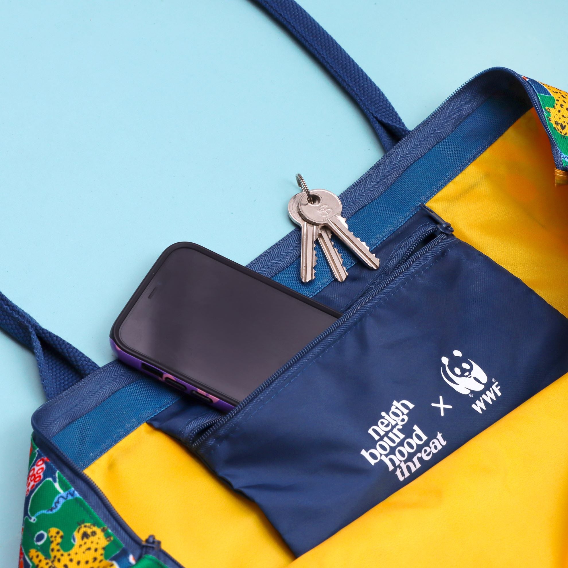 Jaguars in the Jungle Large Tote Bag