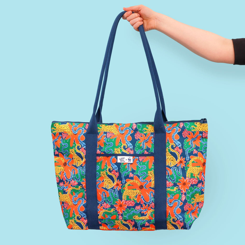 Brown Tote Bag Jungle
