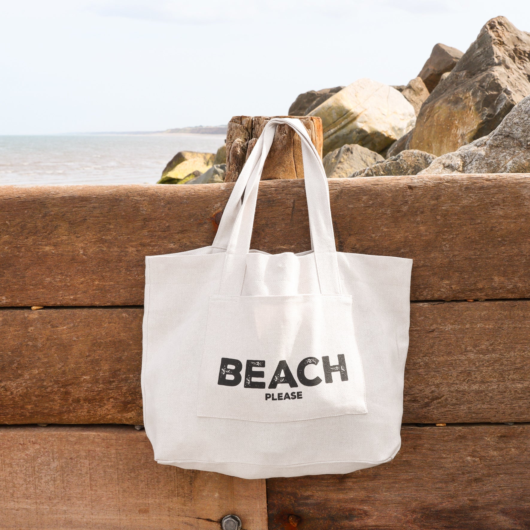 Cotton Beach Bag - Sand