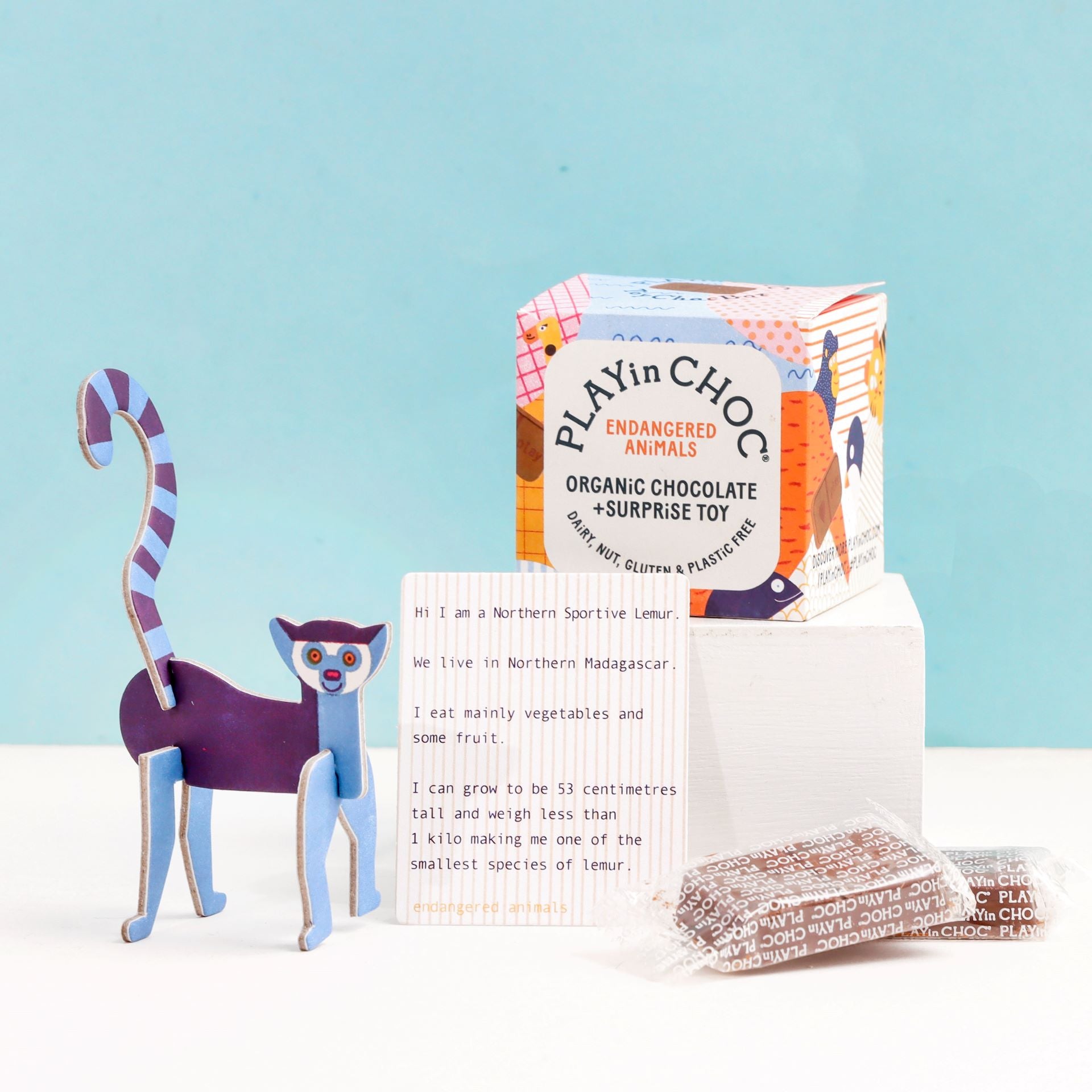 PLAYin CHOC 18 Endangered Animals Gift Set