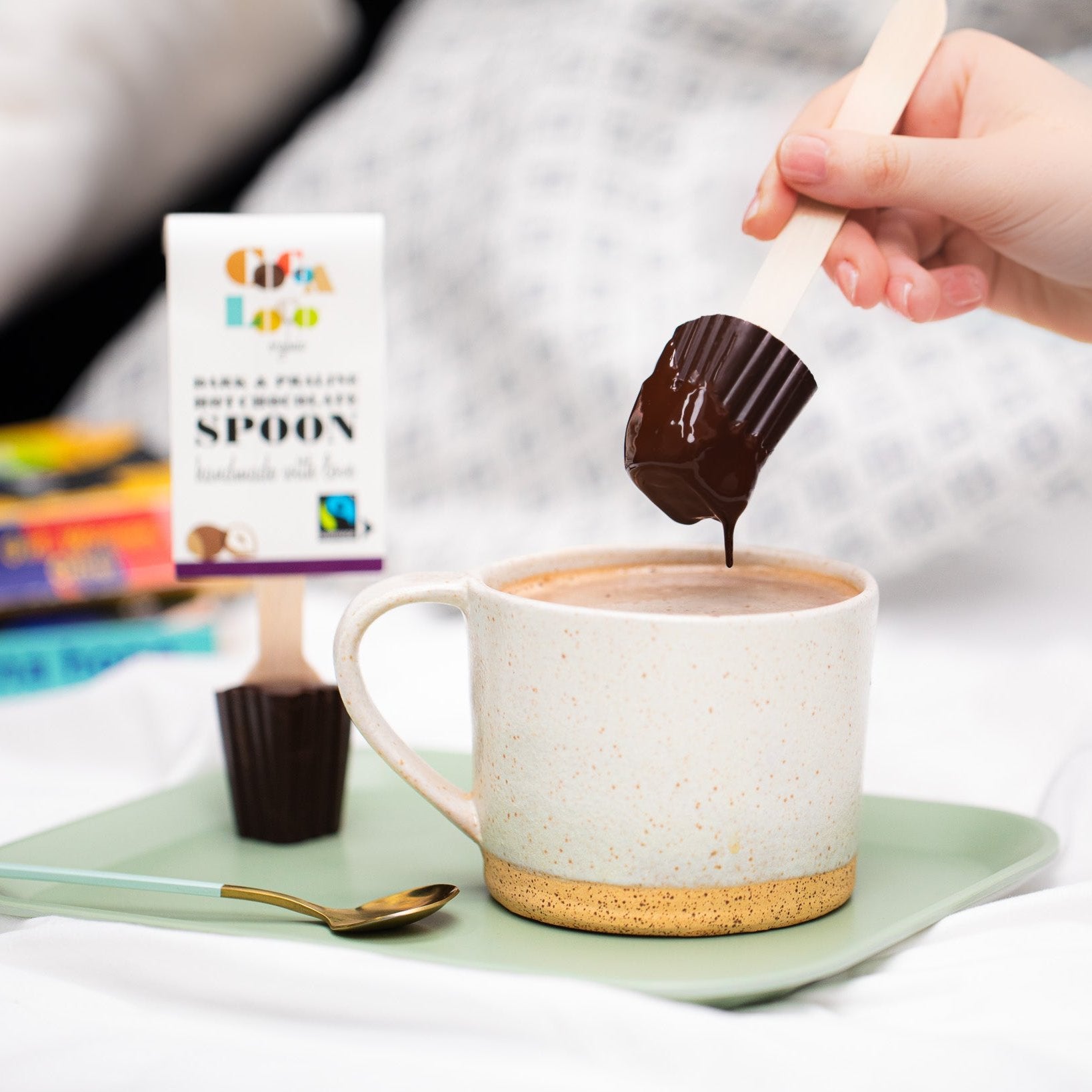 Dark and Praline Hot Chocolate Spoon 30g