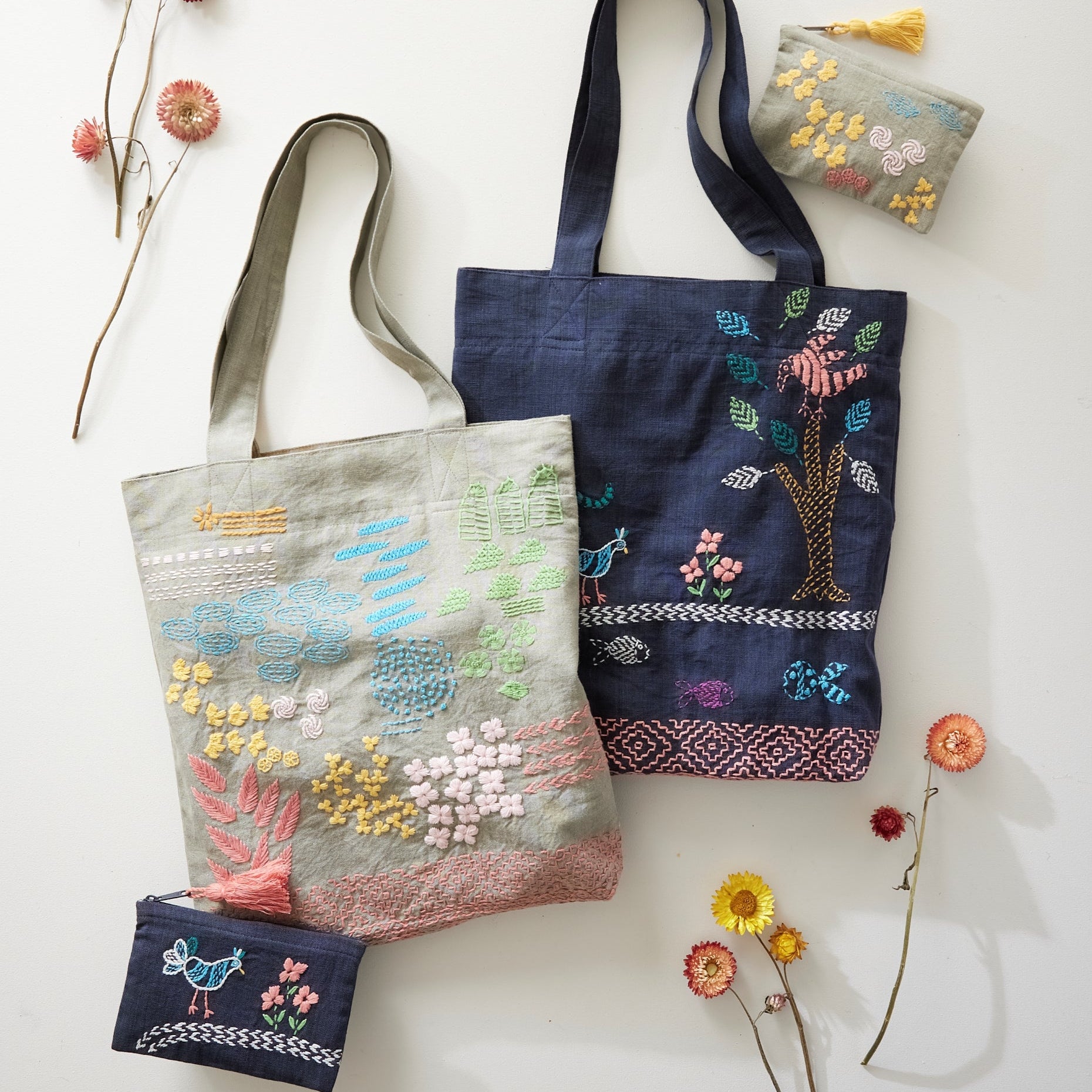 Rural Threads Tote Bag - Olive