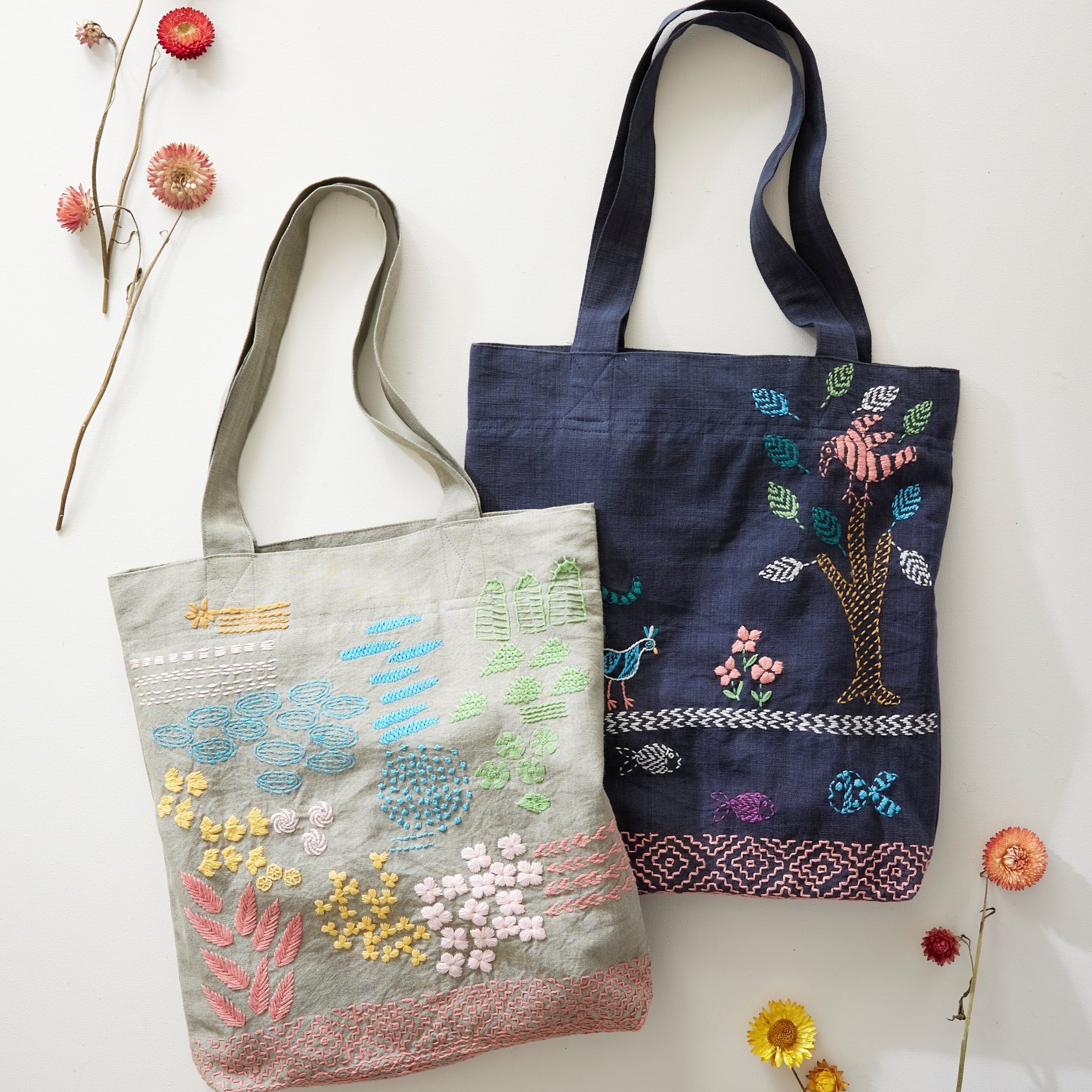 Rural Threads Tote Bag - Olive