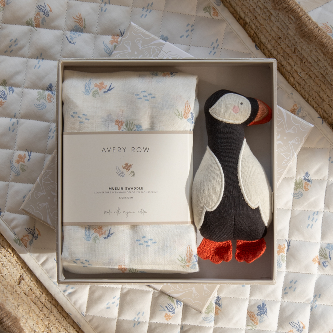 Swaddle & Cuddle Gift Set - Coastline