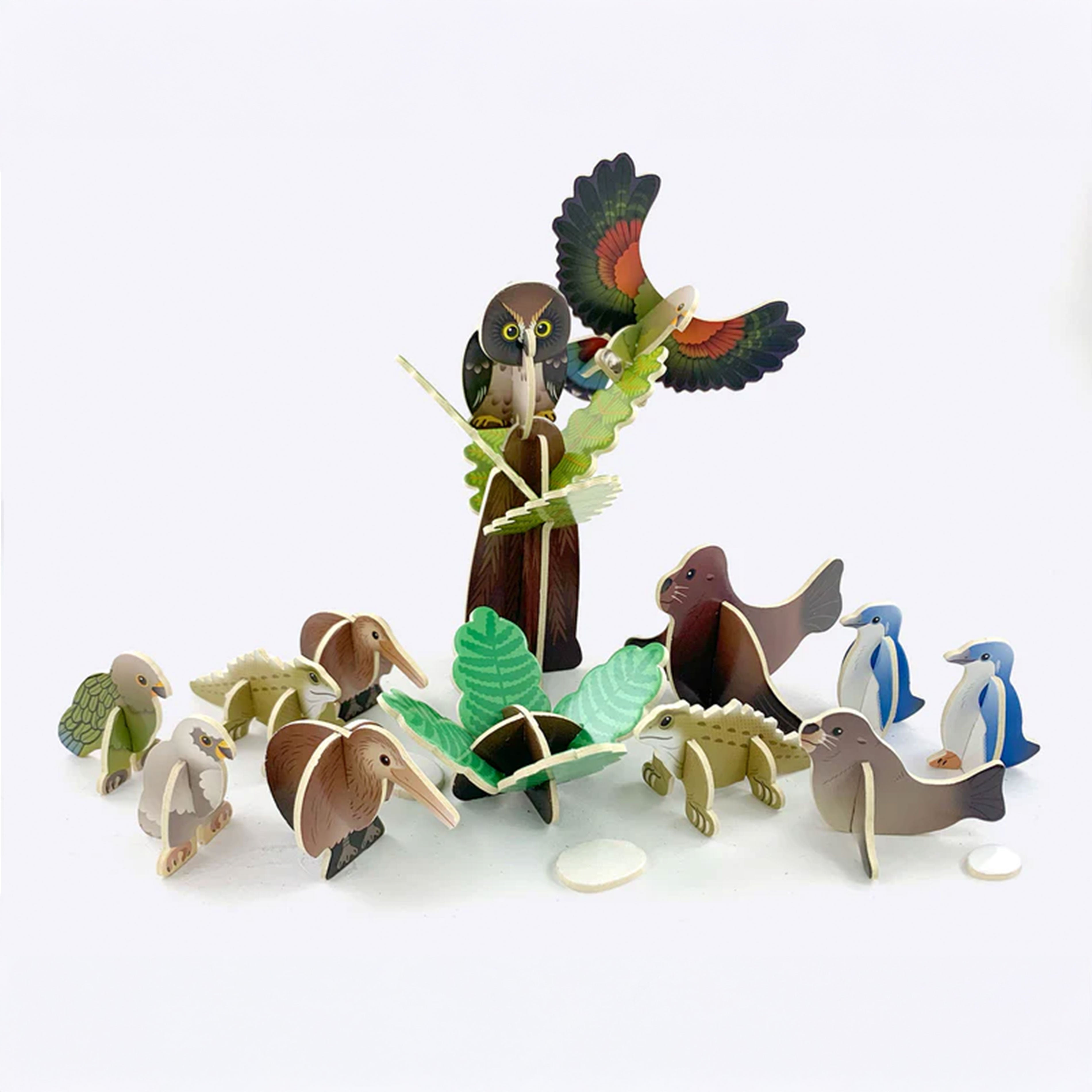 Pop-out & Build New Zealand Animals Play Set