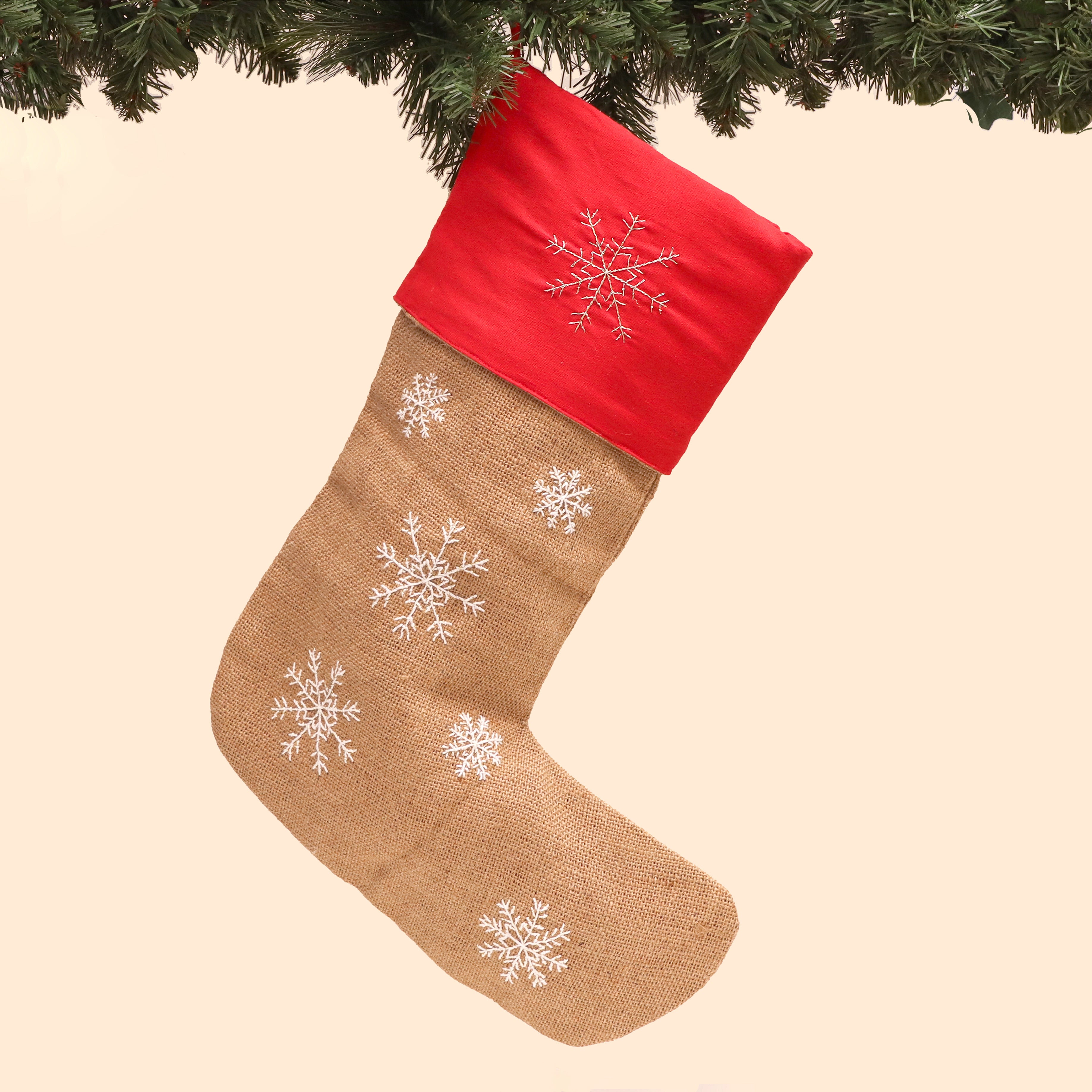 Jute Christmas Stocking