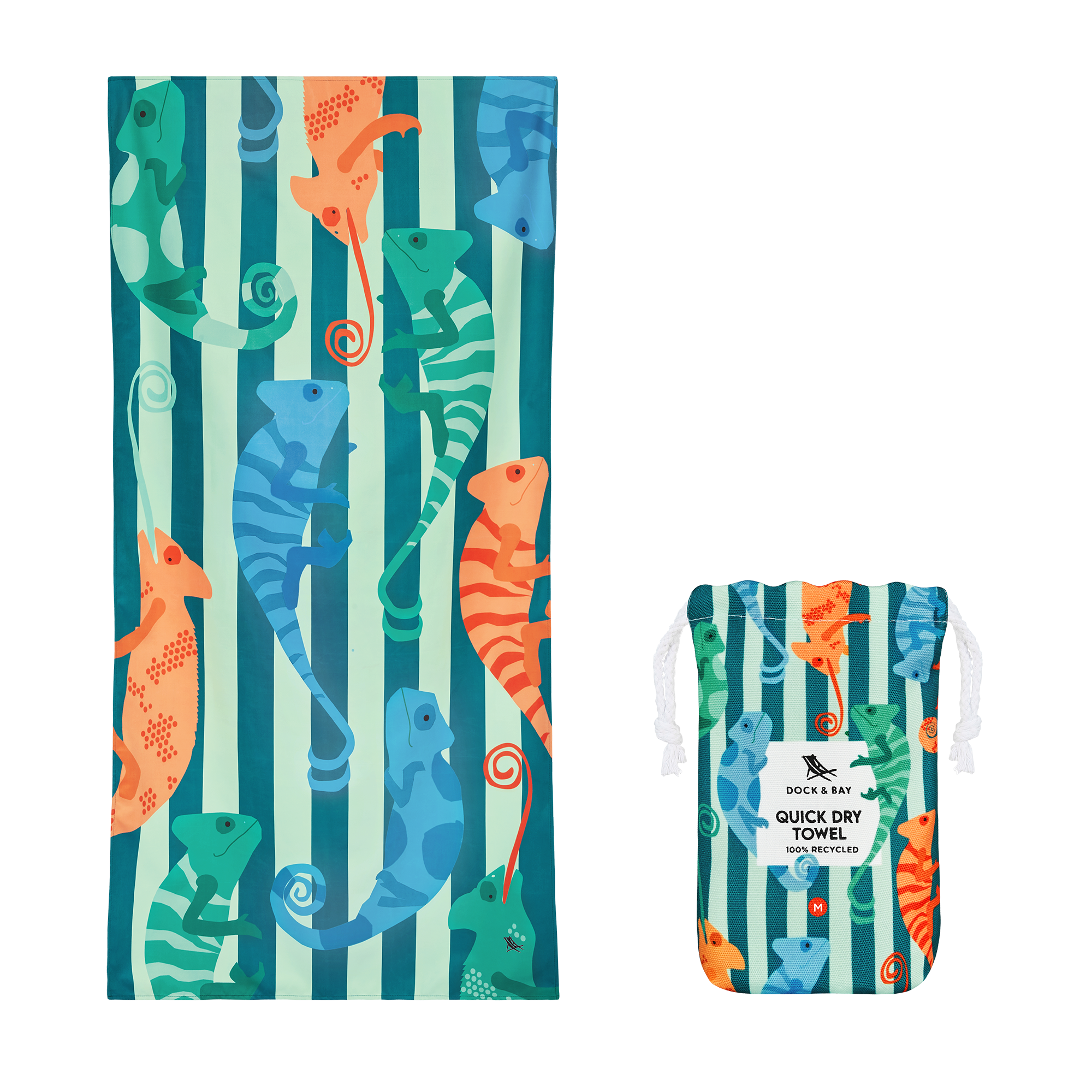Dock & Bay Kids Beach Towel - Karma Chameleon