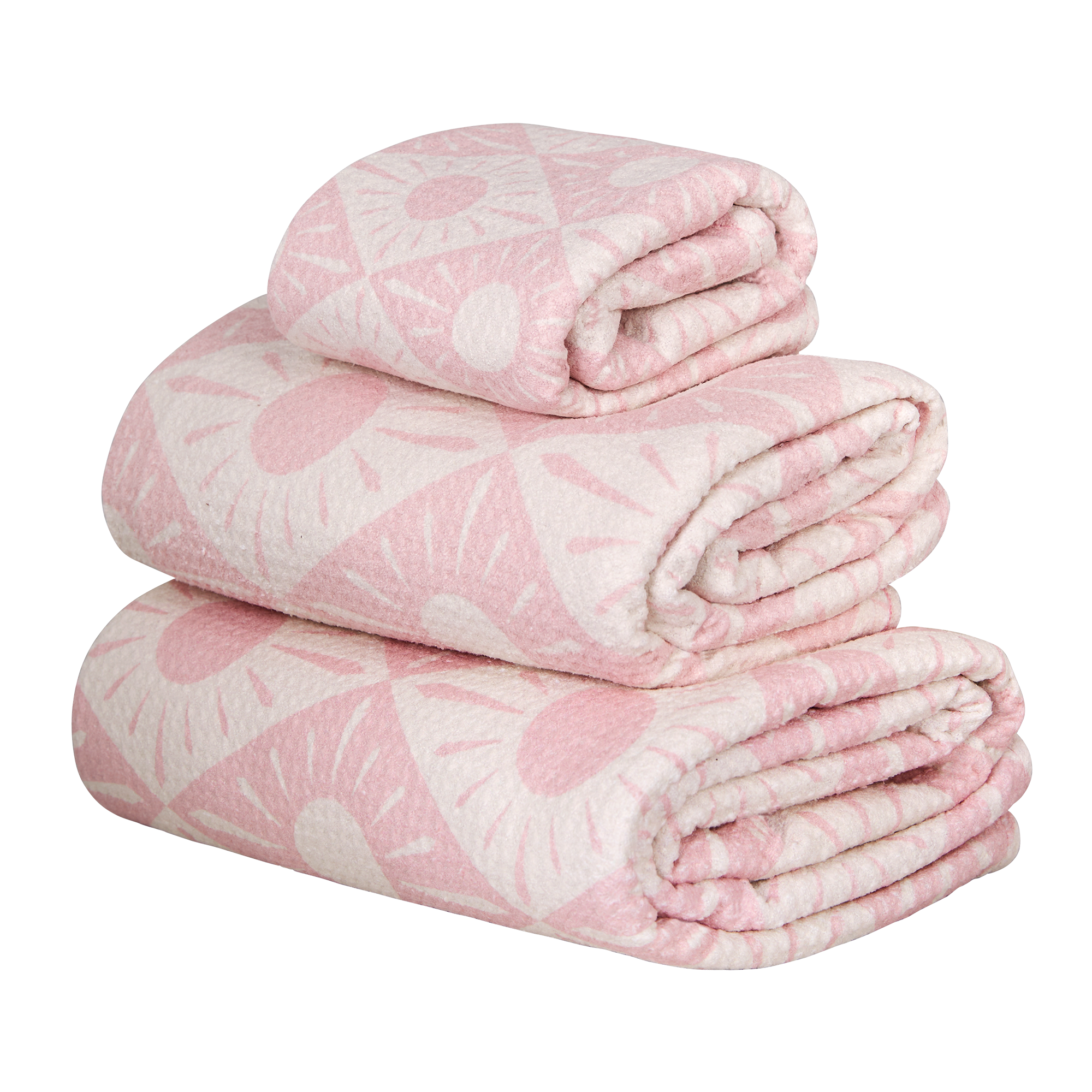 Towel Set - Diamond Pink