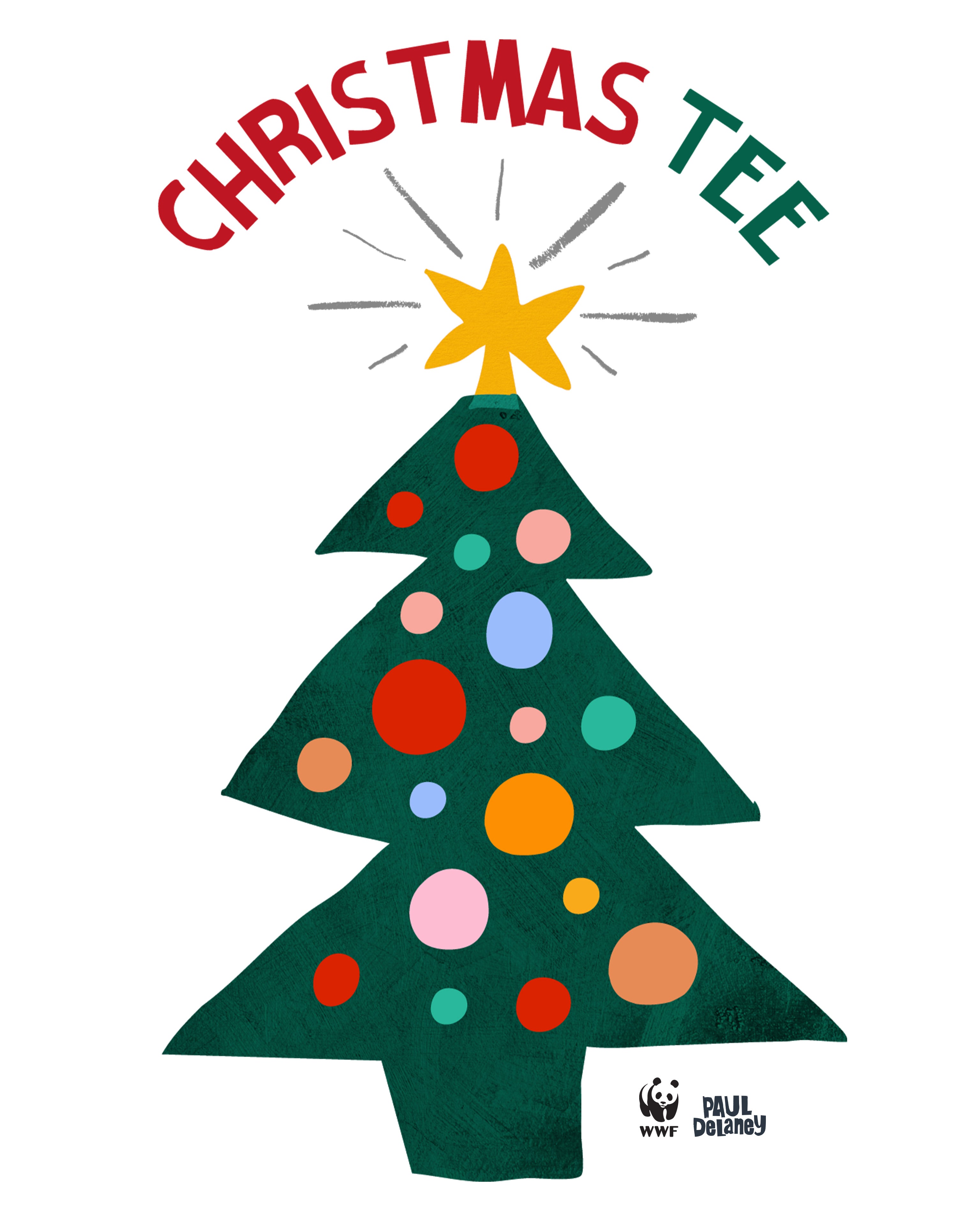 Exclusive Paul Delaney 'Christmas Tee' T-shirt - Adults