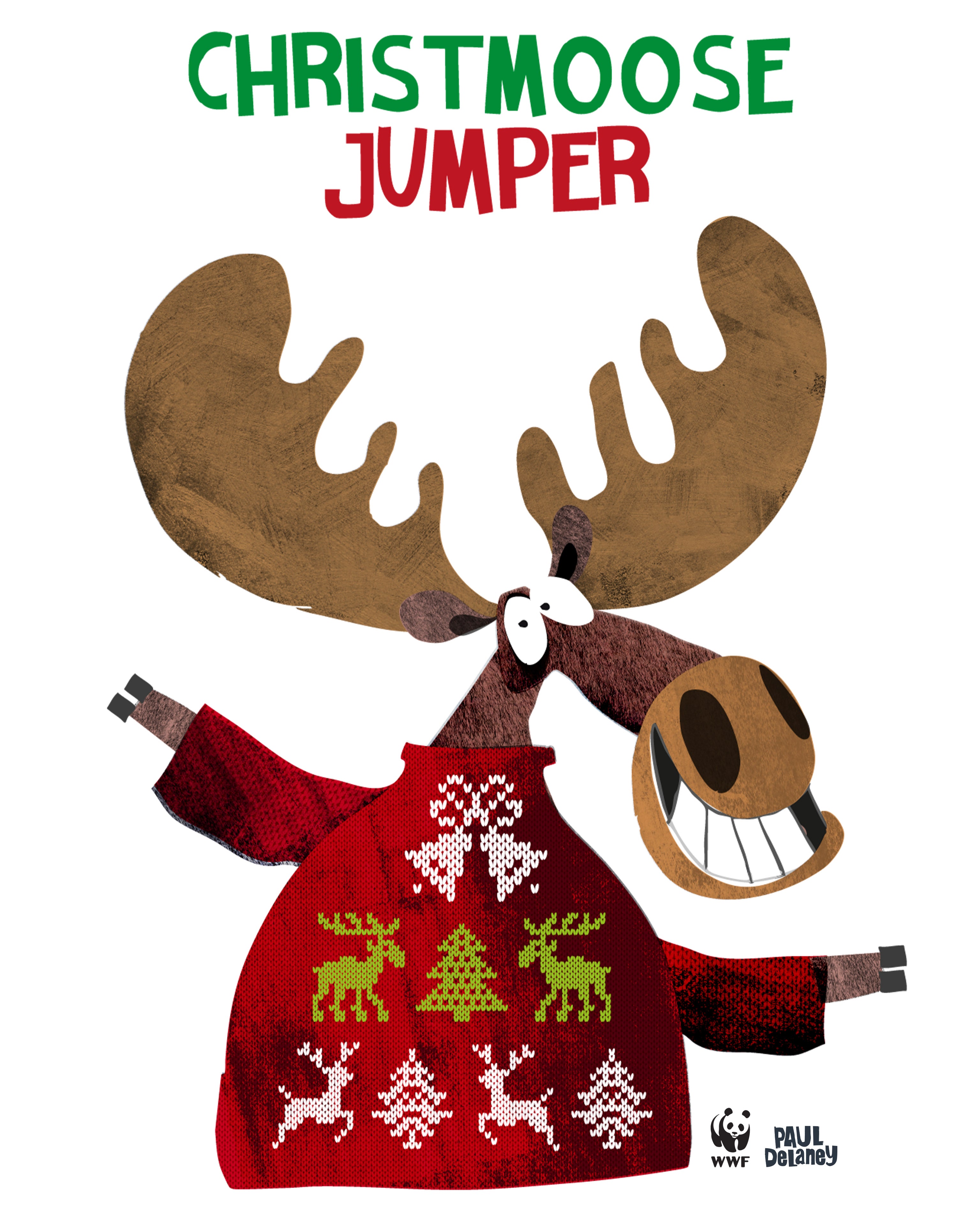 Exclusive Paul Delaney 'ChristMoose' Jumper - Kids
