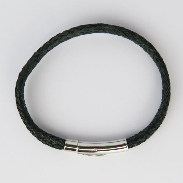 Behaviour Change Cornwall Coverack Beach Black Bracelet