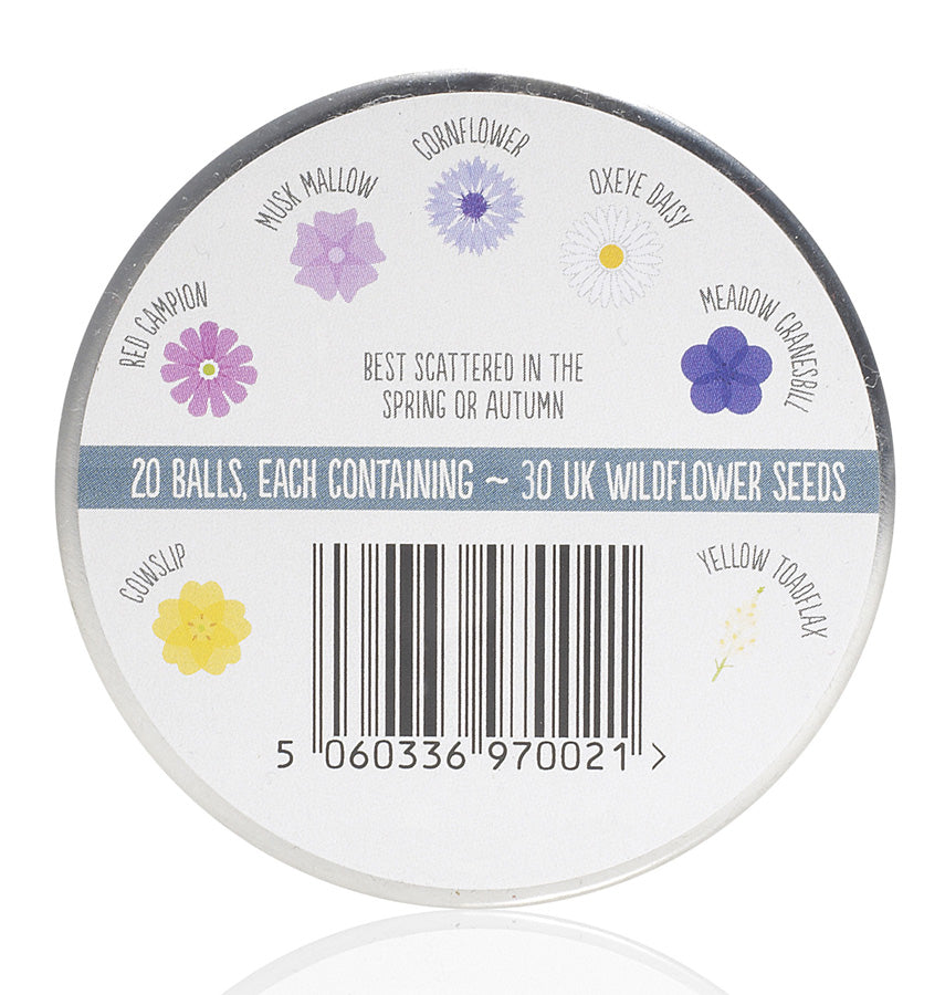 Seedball Wildflower Urban Meadow Mix Tin