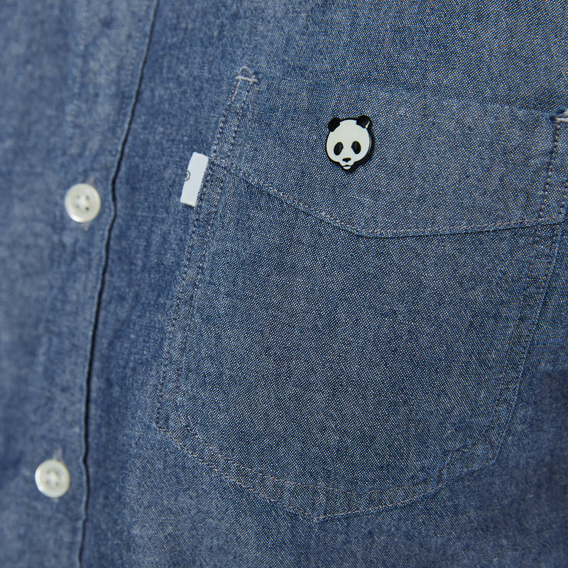 Panda Face Pin Badge