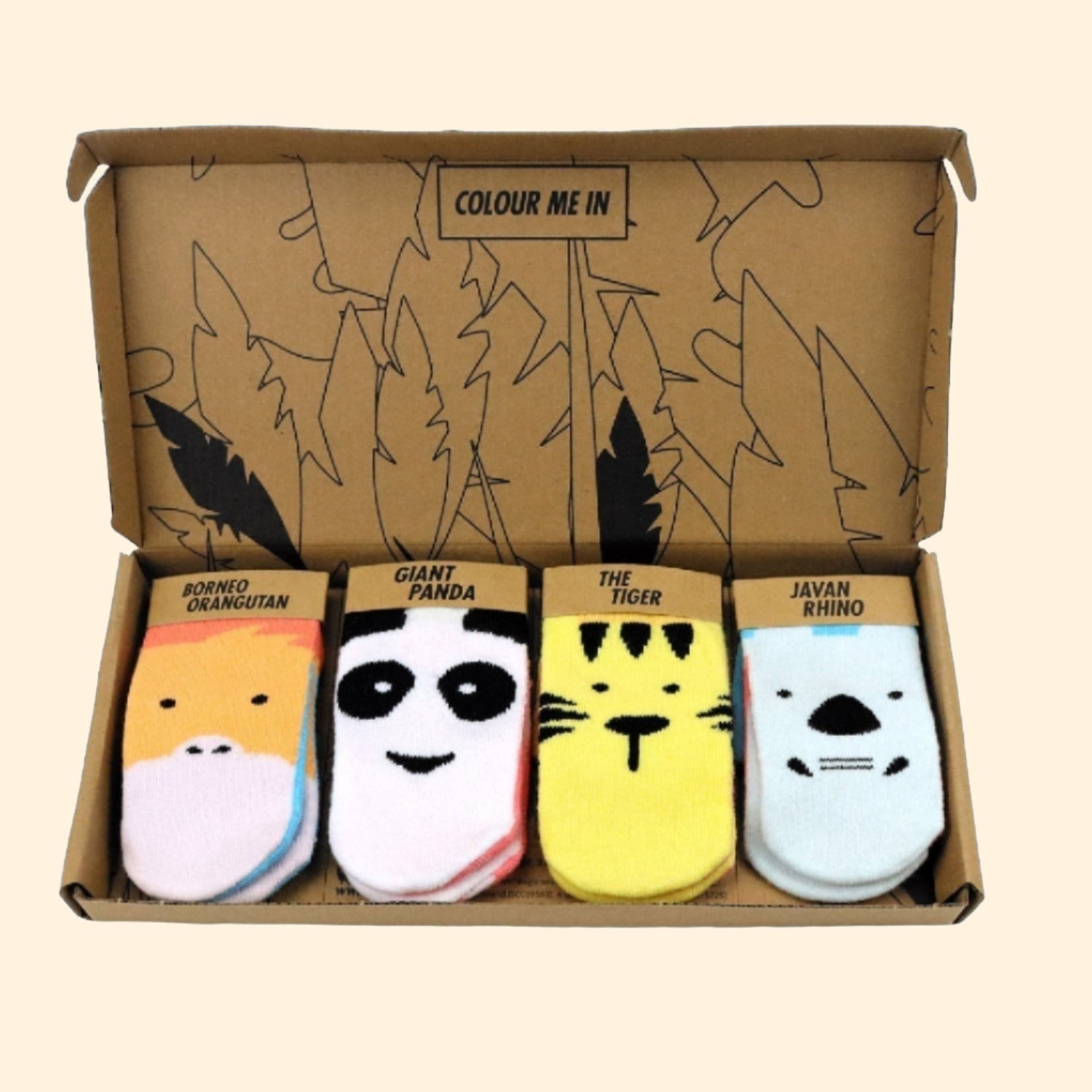 Critically Endangered Baby Socks - Habitats 4 pack