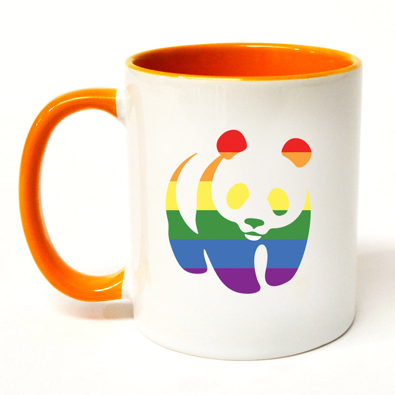 Rainbow Panda Coloured Insert Mug